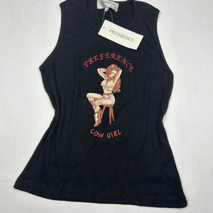 Ribbed logo tank top (M/L)