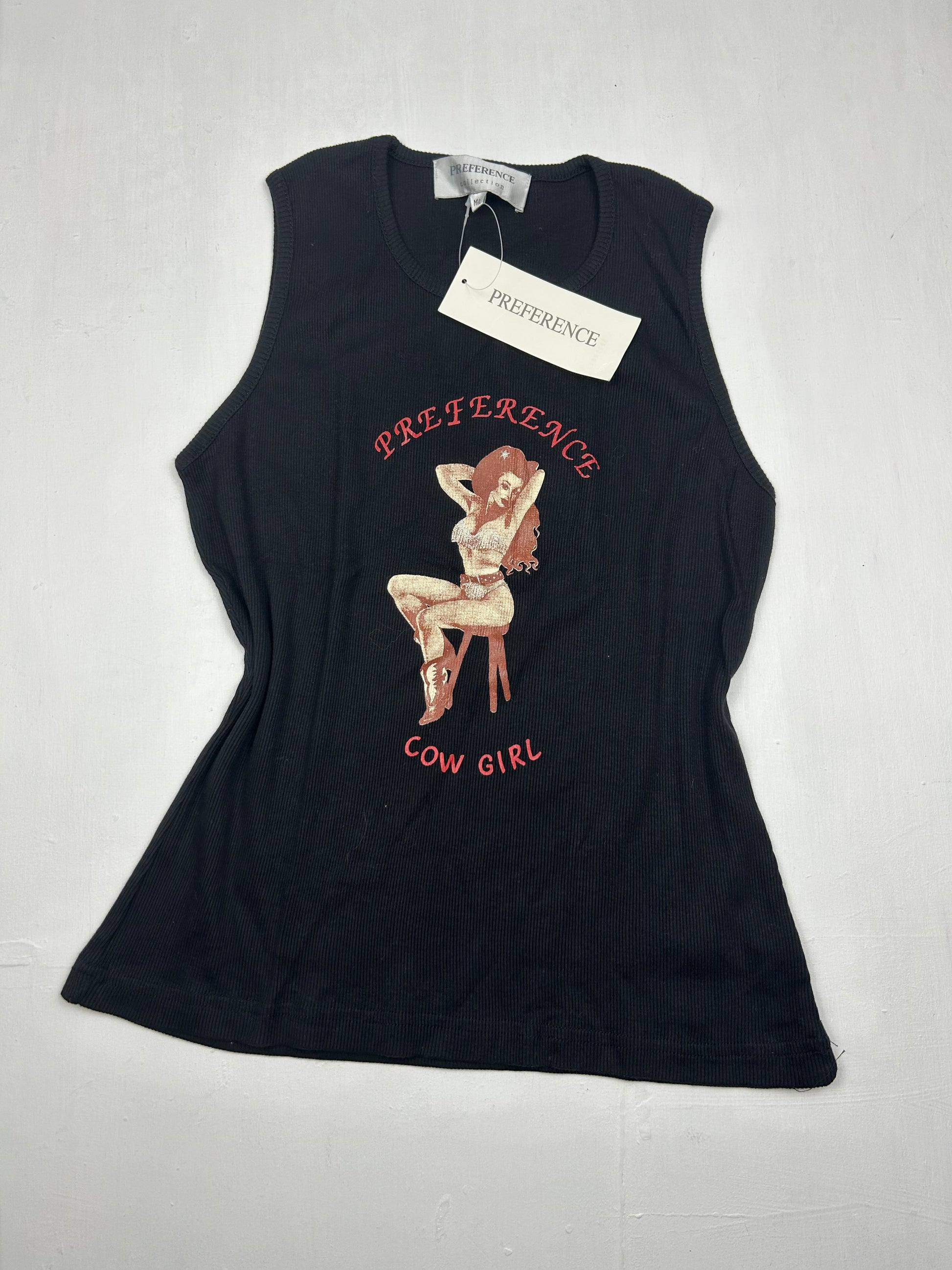 Ribbed logo tank top (M/L)