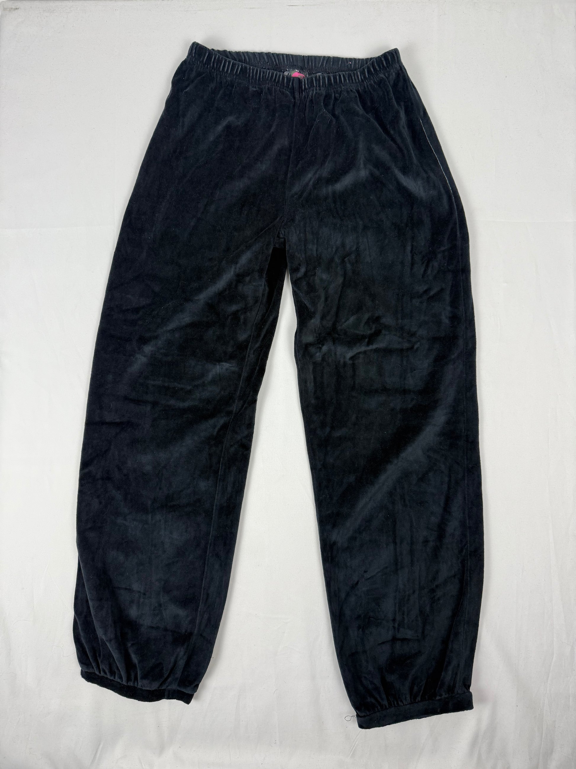 Navy low rise velvet joggers pants (S/M)