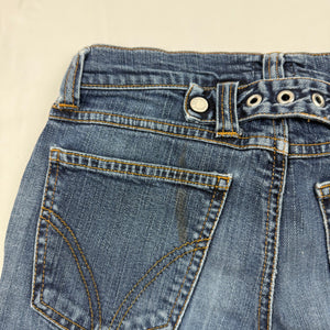 Blue denim low rise capri pants (XS)