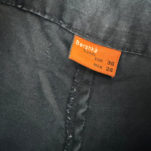 Navy low rise baggy pants (S)