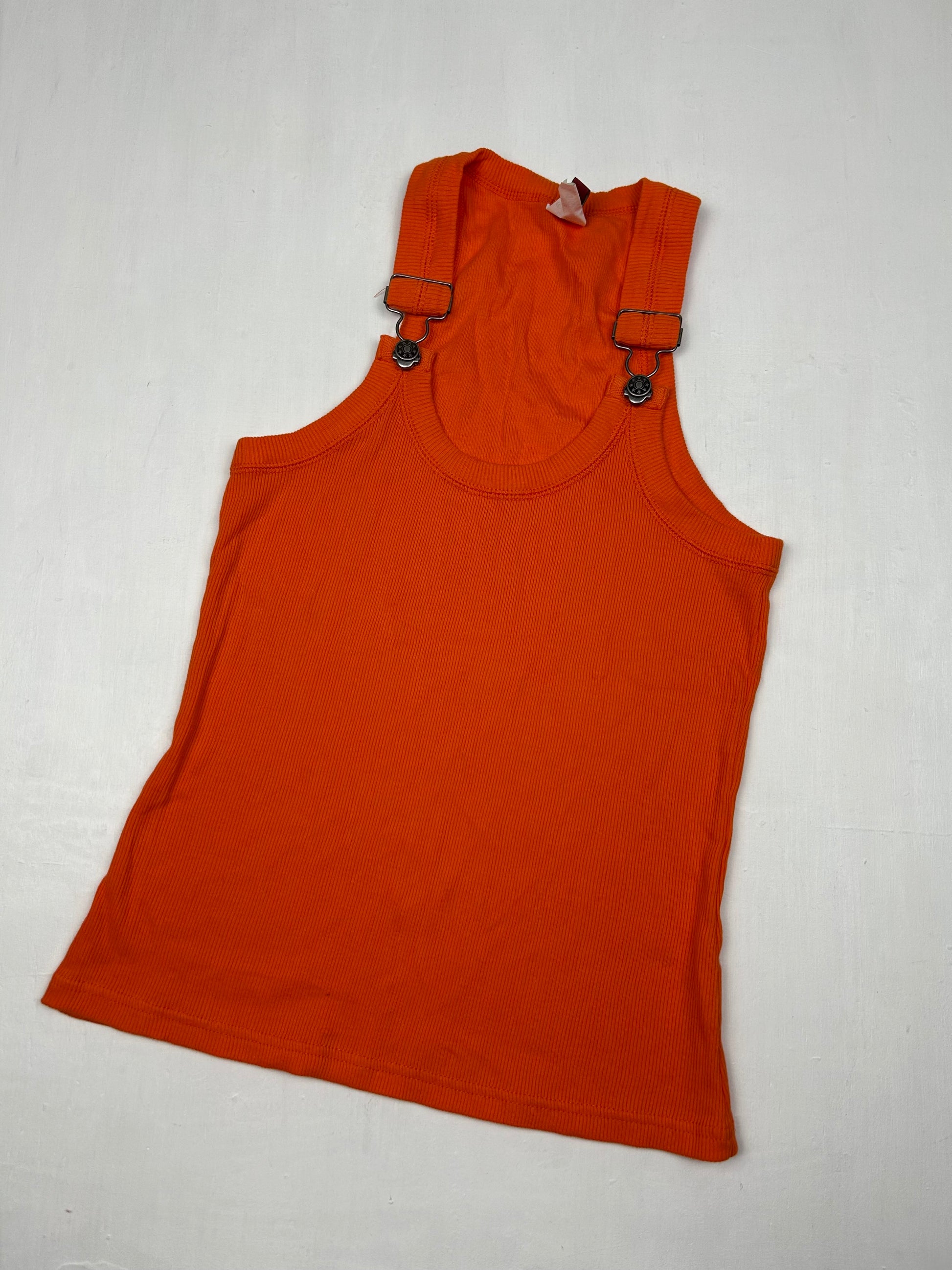 Orange stretchy tank top (S)