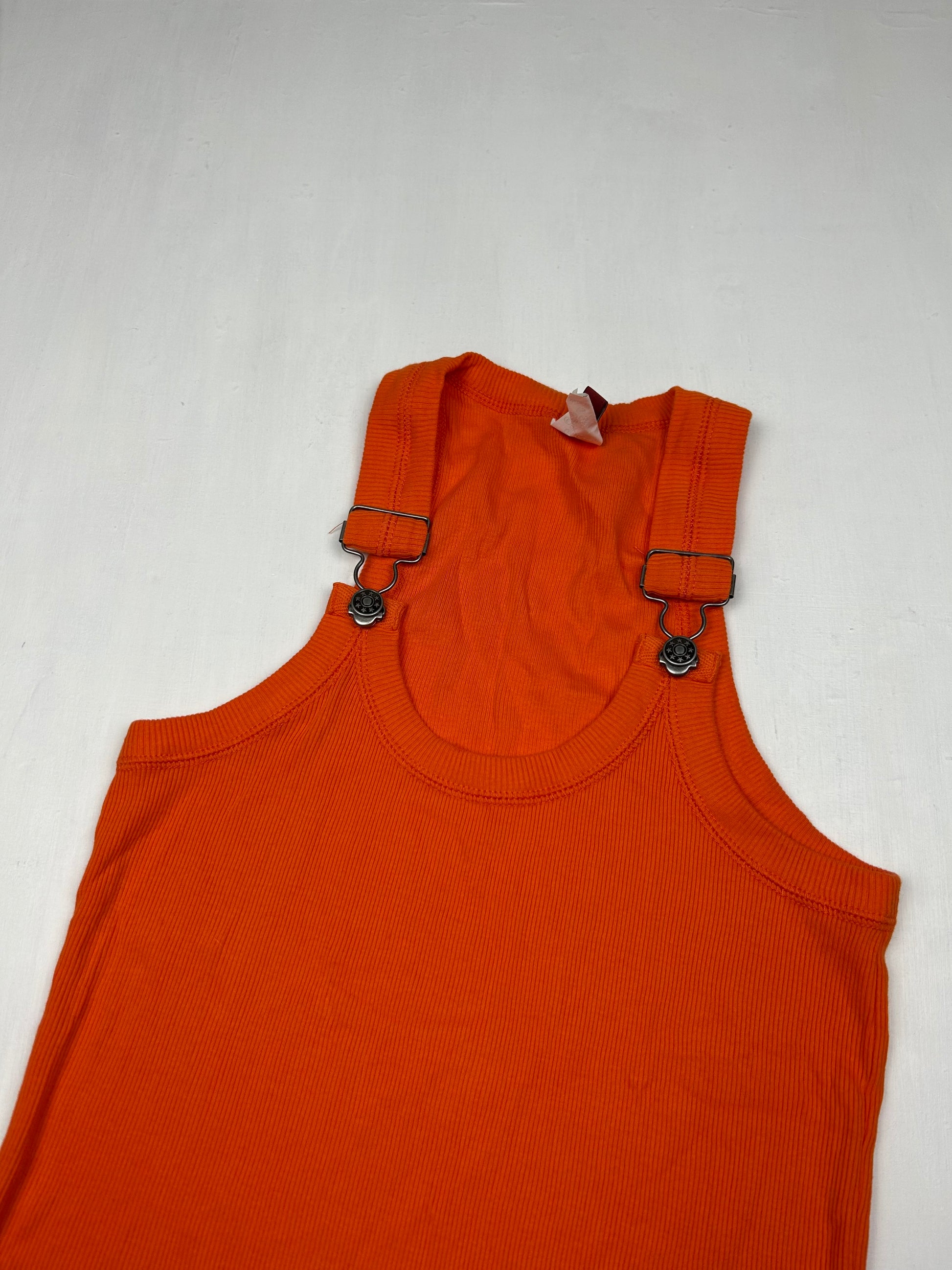 Orange stretchy tank top (S)