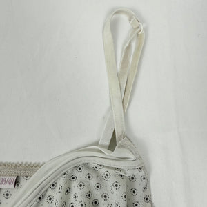 White graphic babydoll mini dress (M/L)