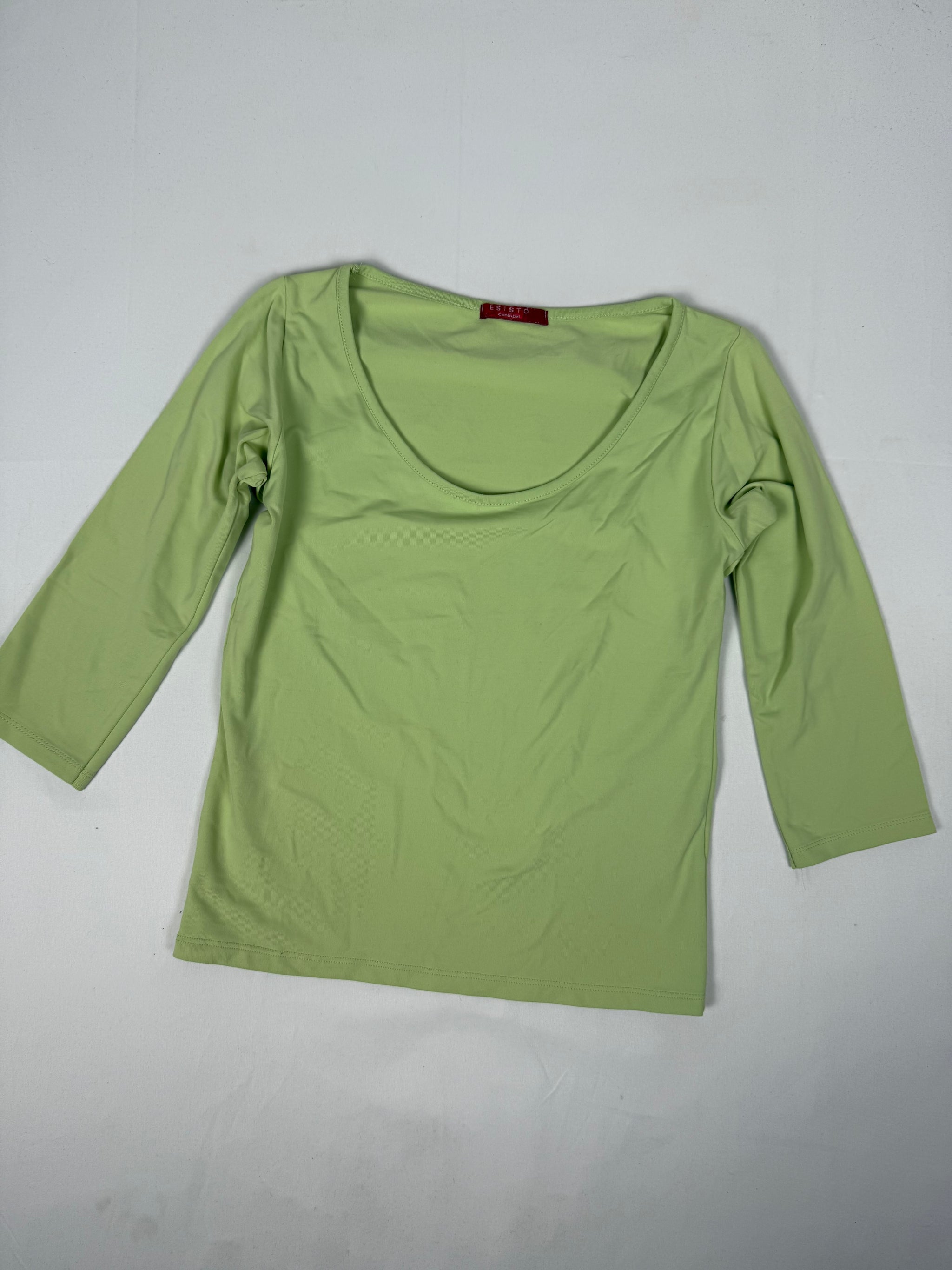 Green lycra tight fit long sleeves top (S/M)