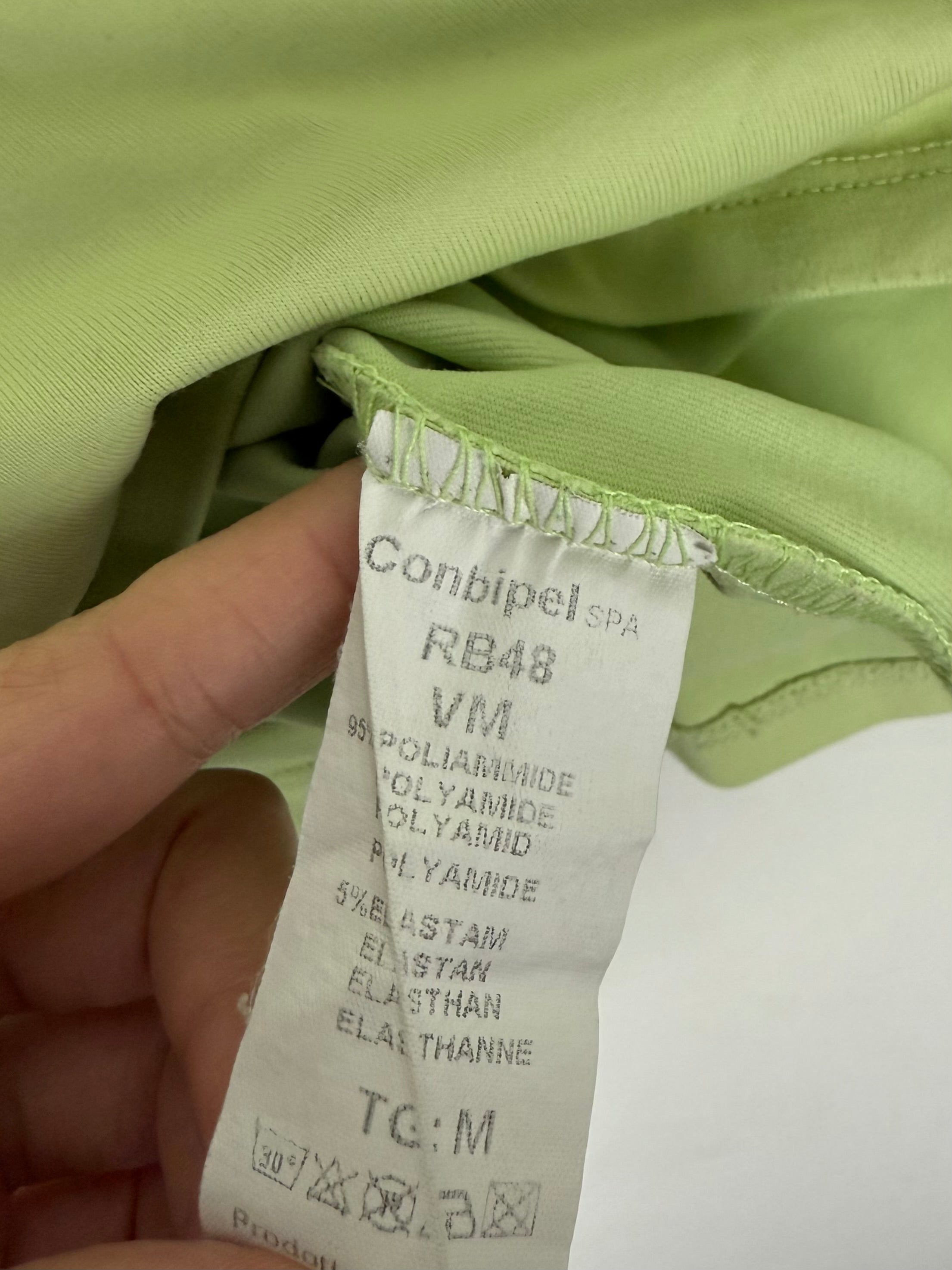 Green lycra tight fit long sleeves top (S/M)