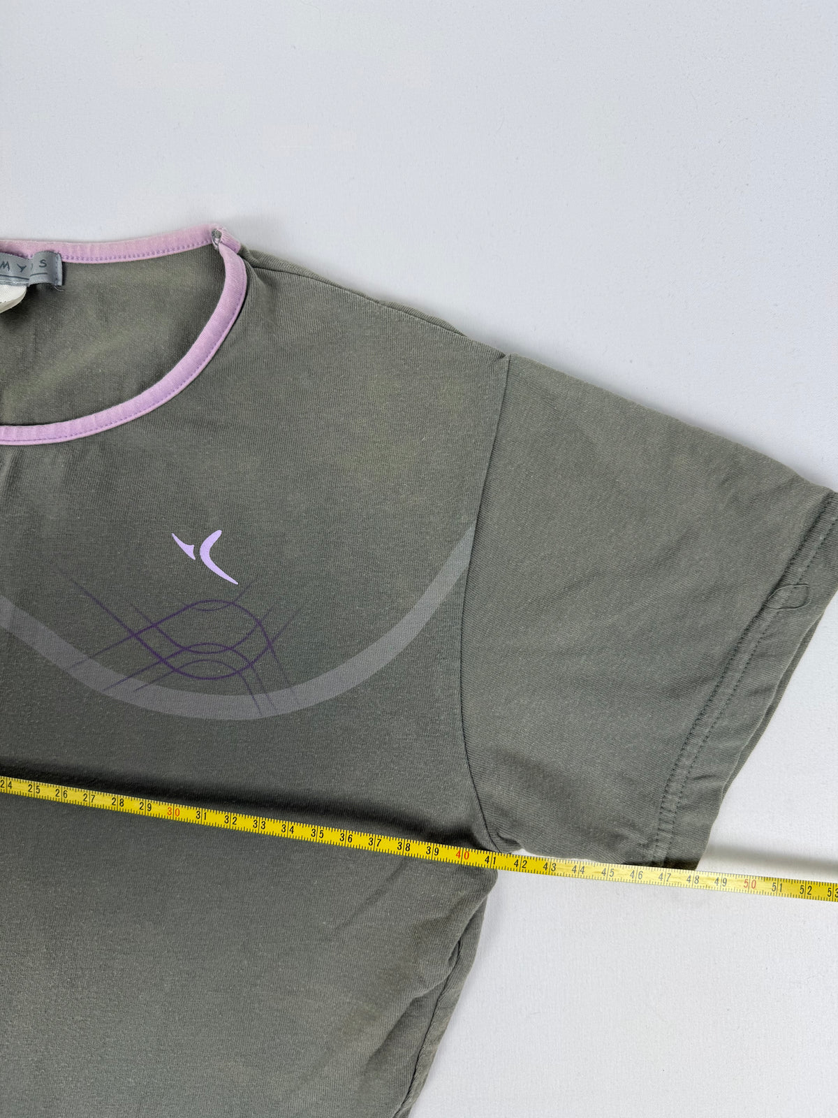Khaki activewear cotton tee (L)