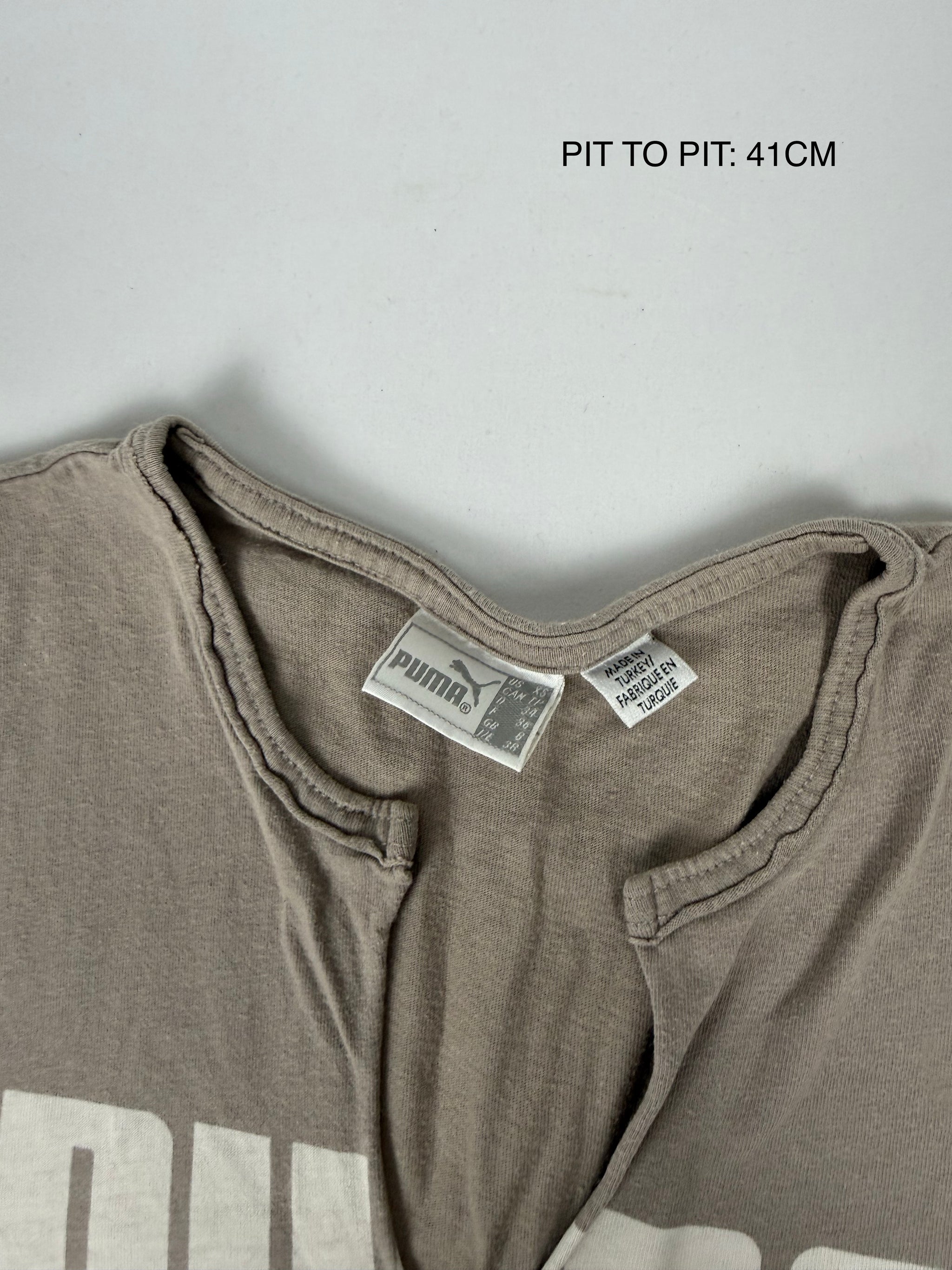 Khaki logo cotton tank top (M)