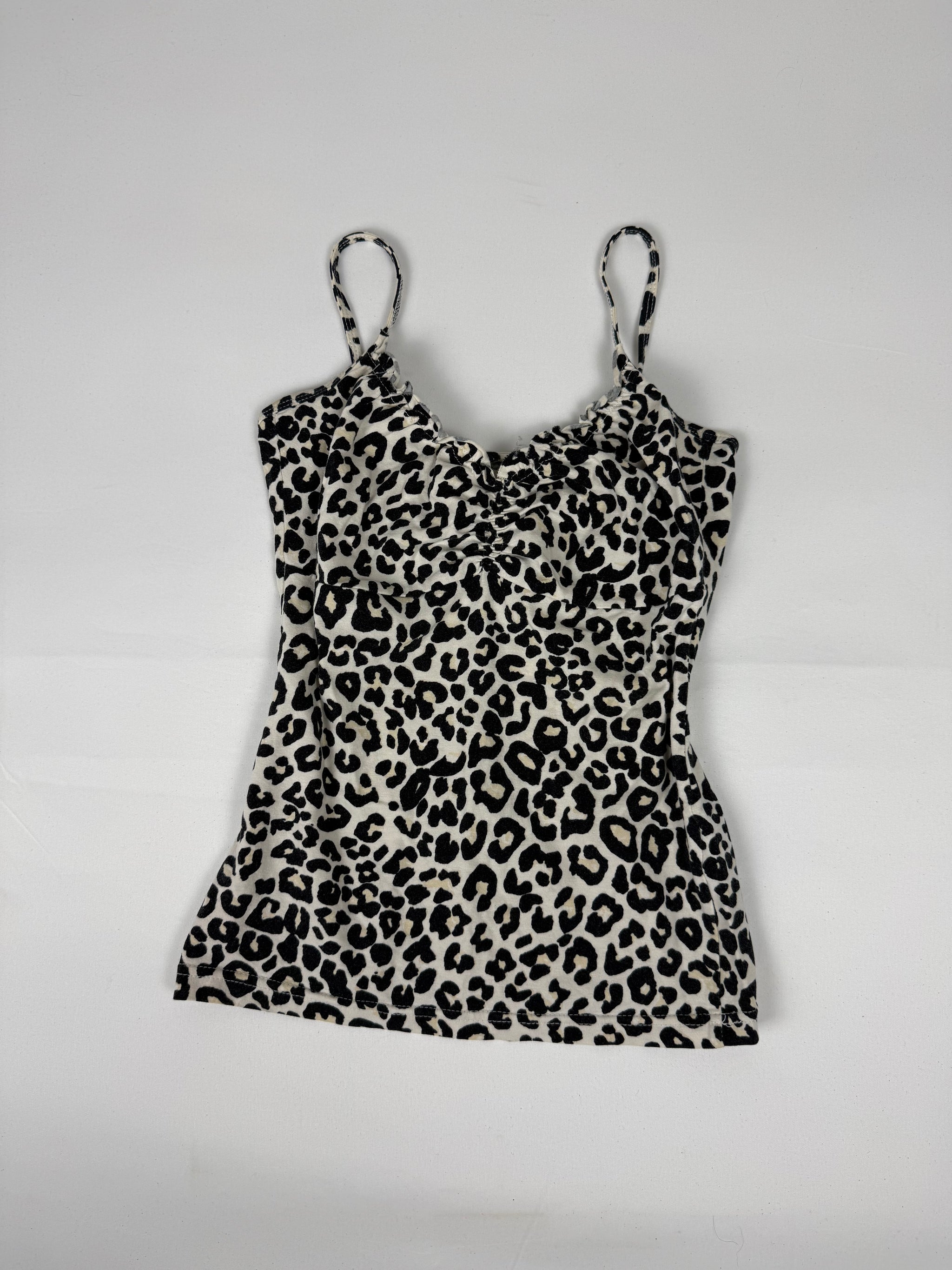 Beige animal print cami top (S)