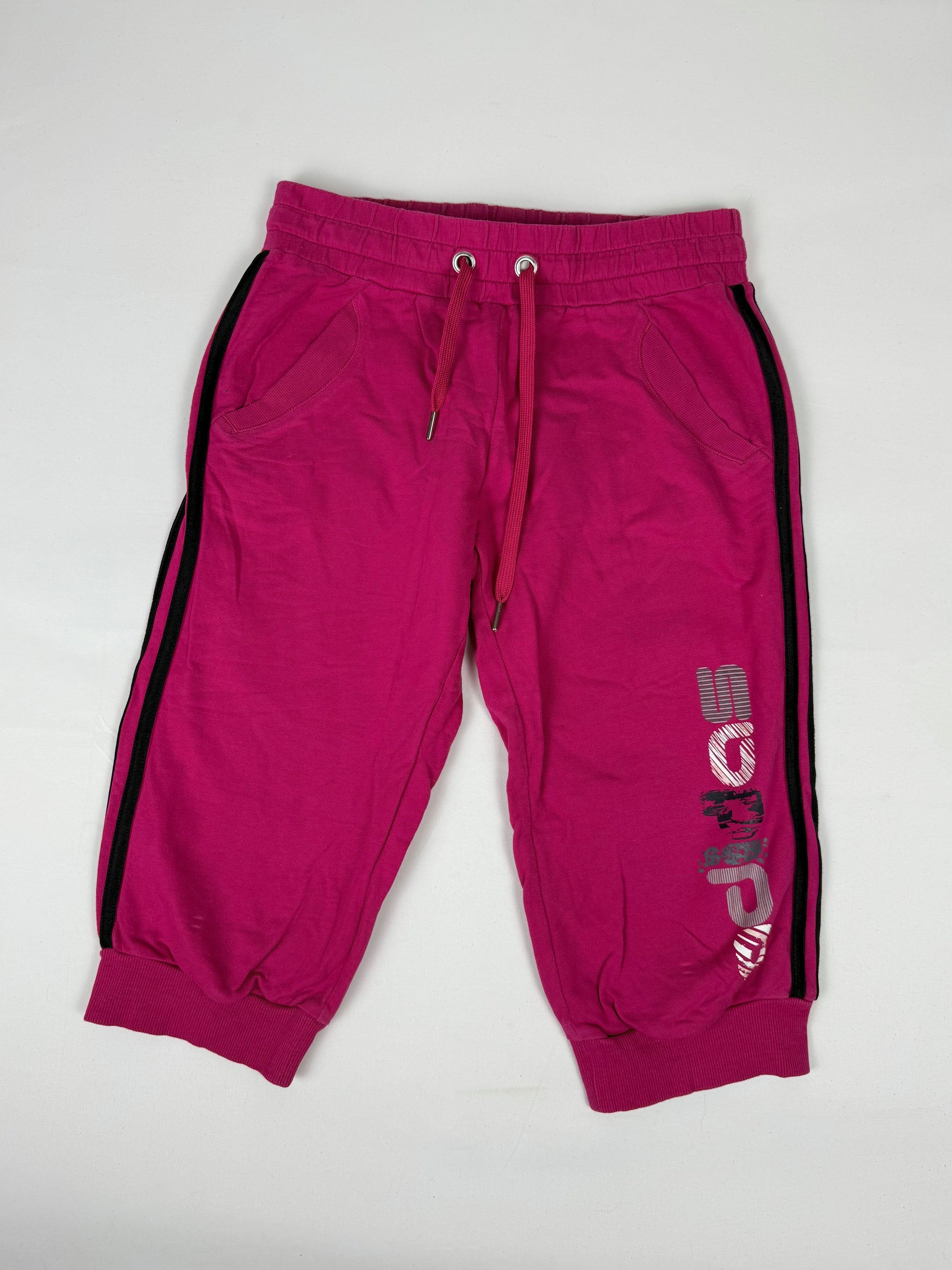 Pink activewear cotton capri pants (XL)