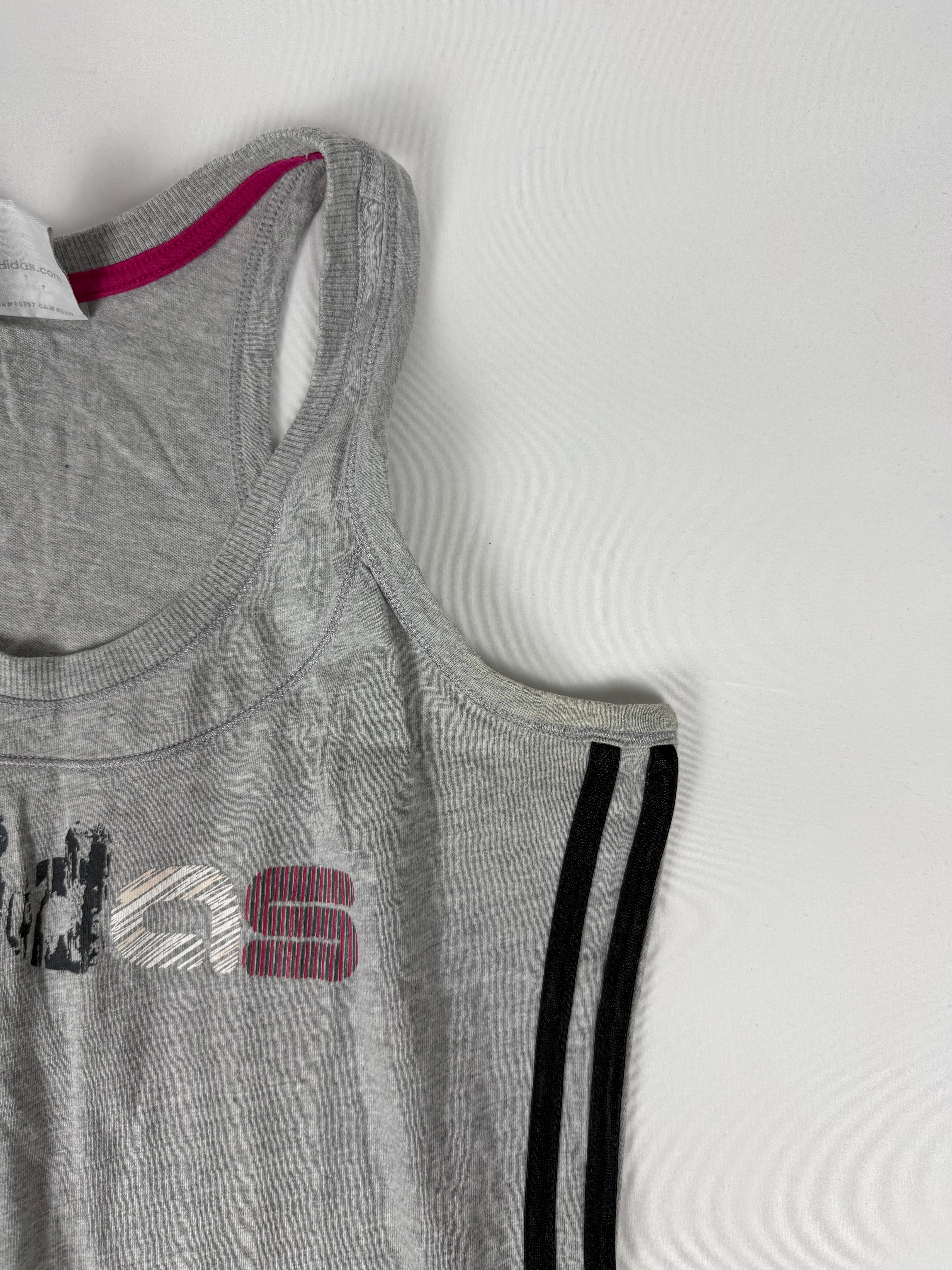 Grey activewear cotton tank top (XL)