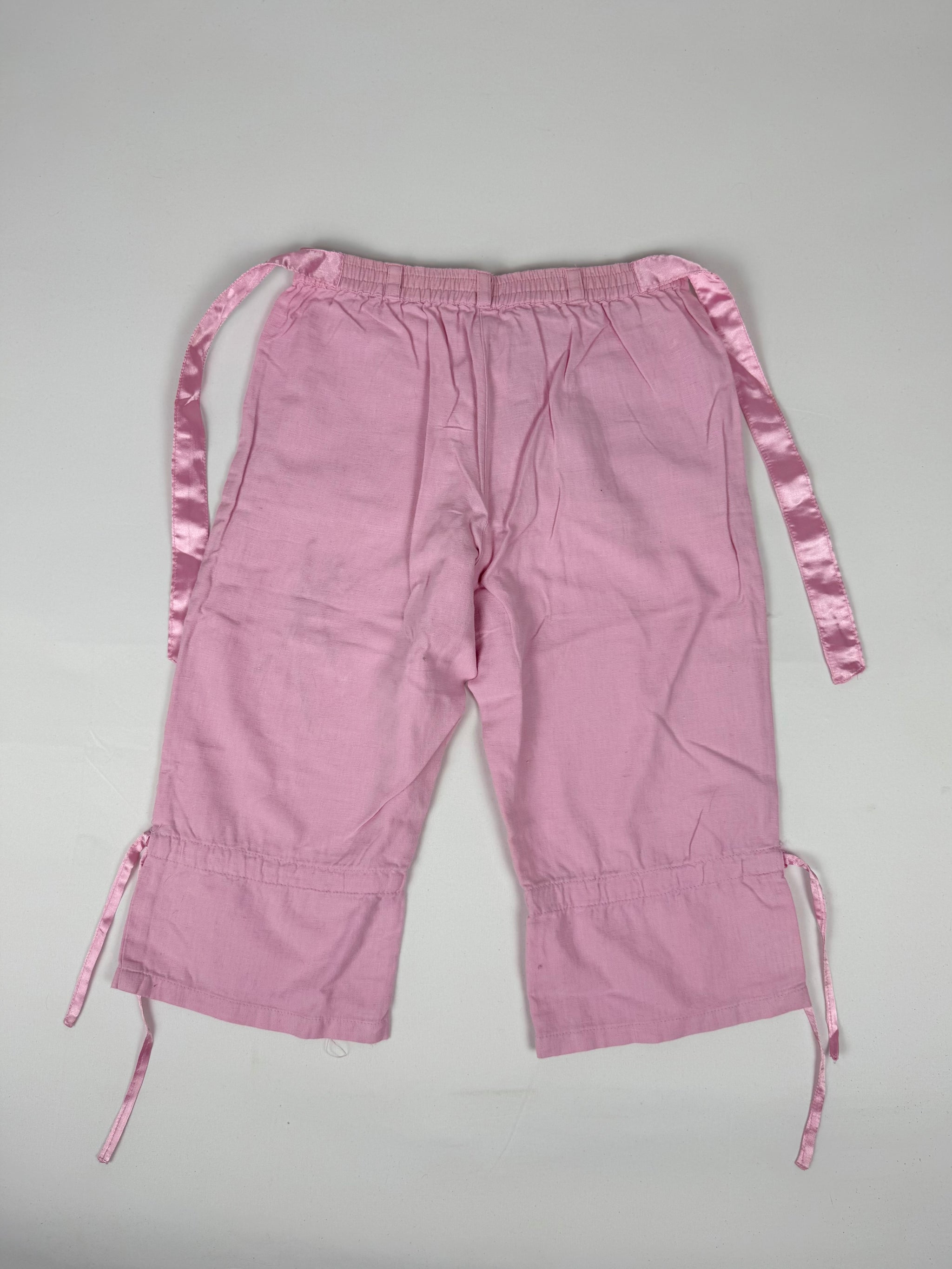 Baby pink cargo capri pants (XXS)