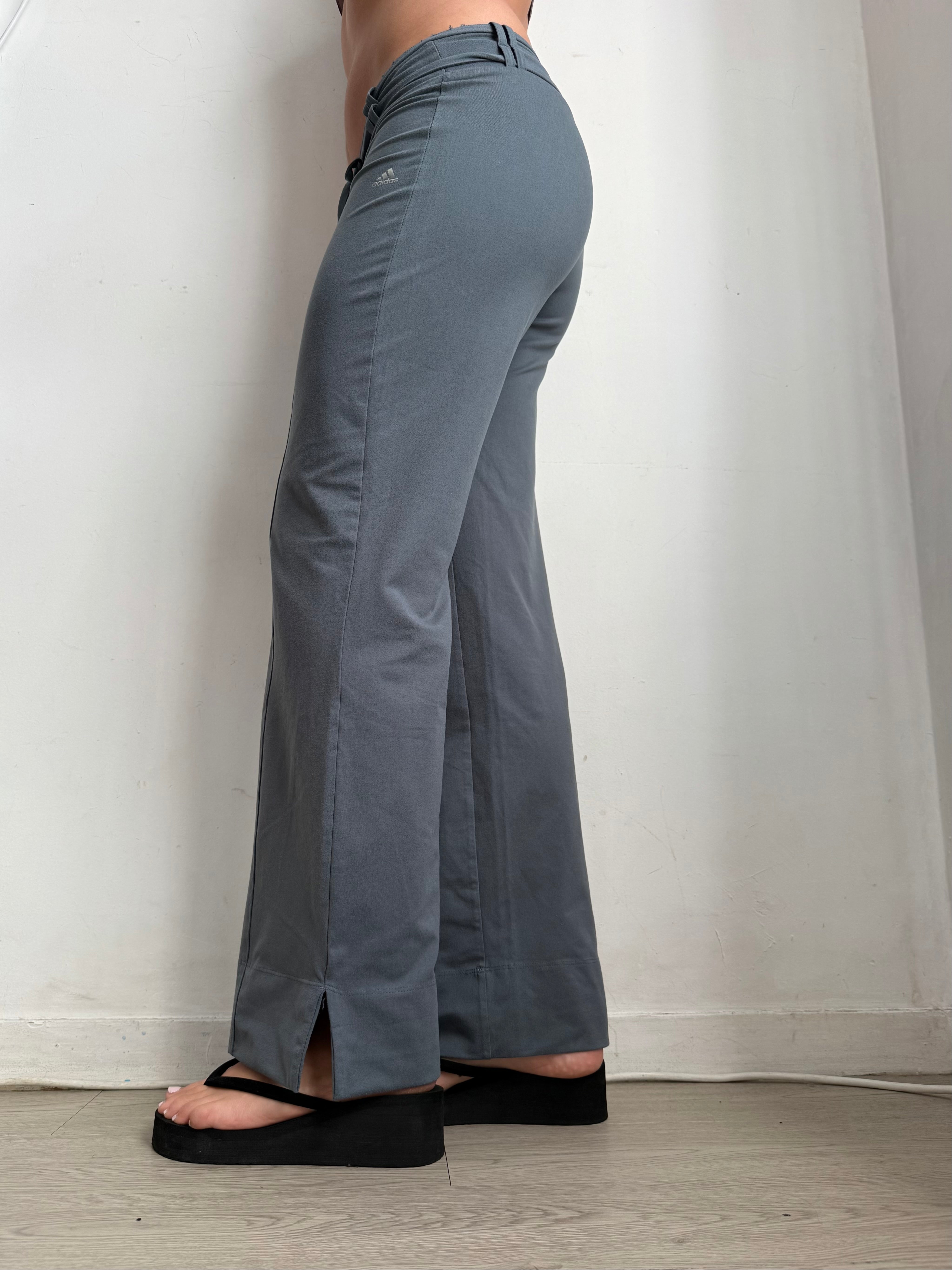 Grey low rise joggers pants (S)