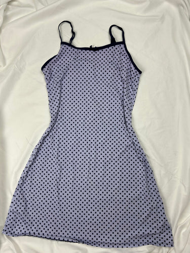 Lilac lycra babydoll mini dress (M/L)