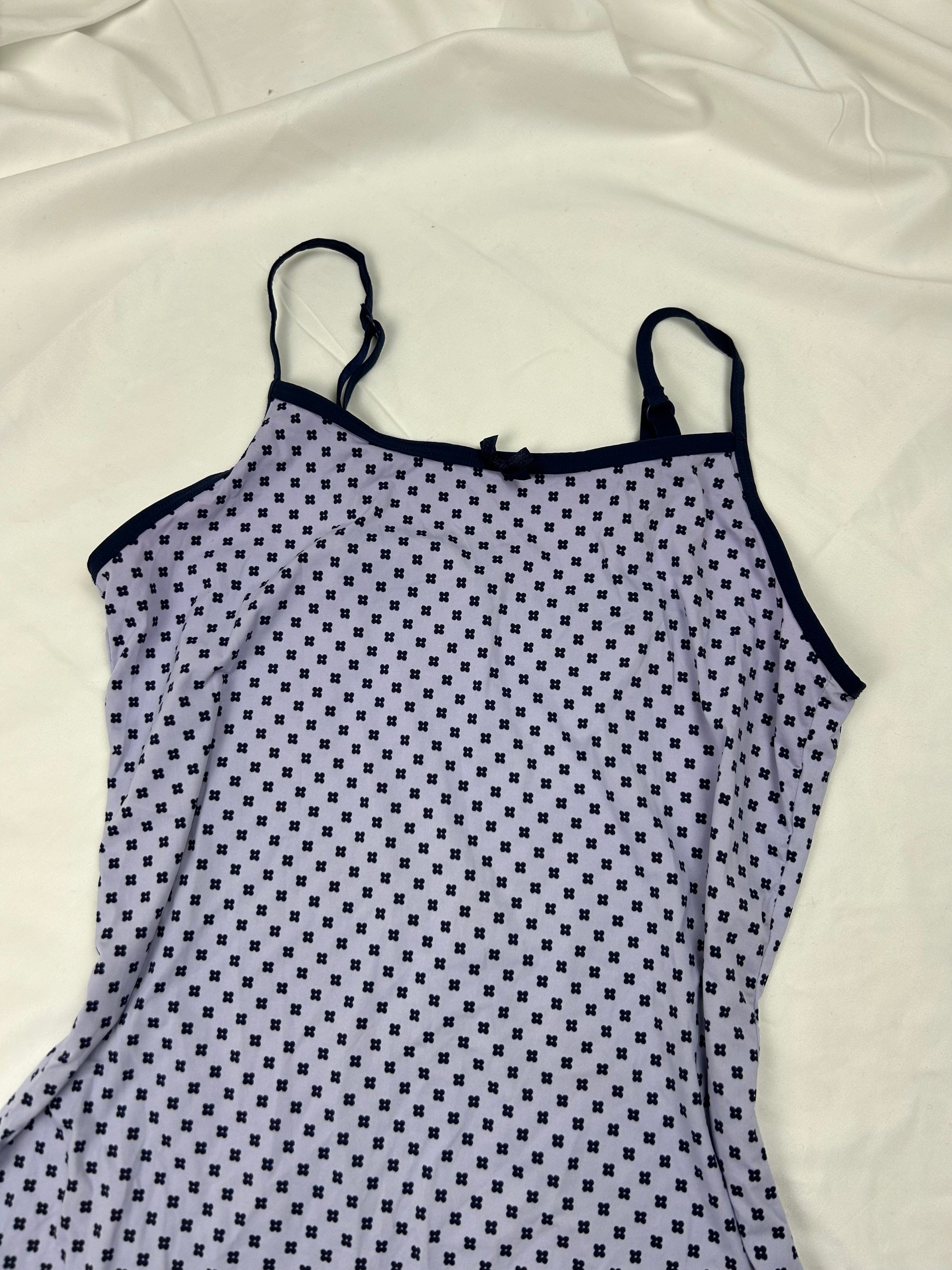 Lilac lycra babydoll mini dress (M/L)