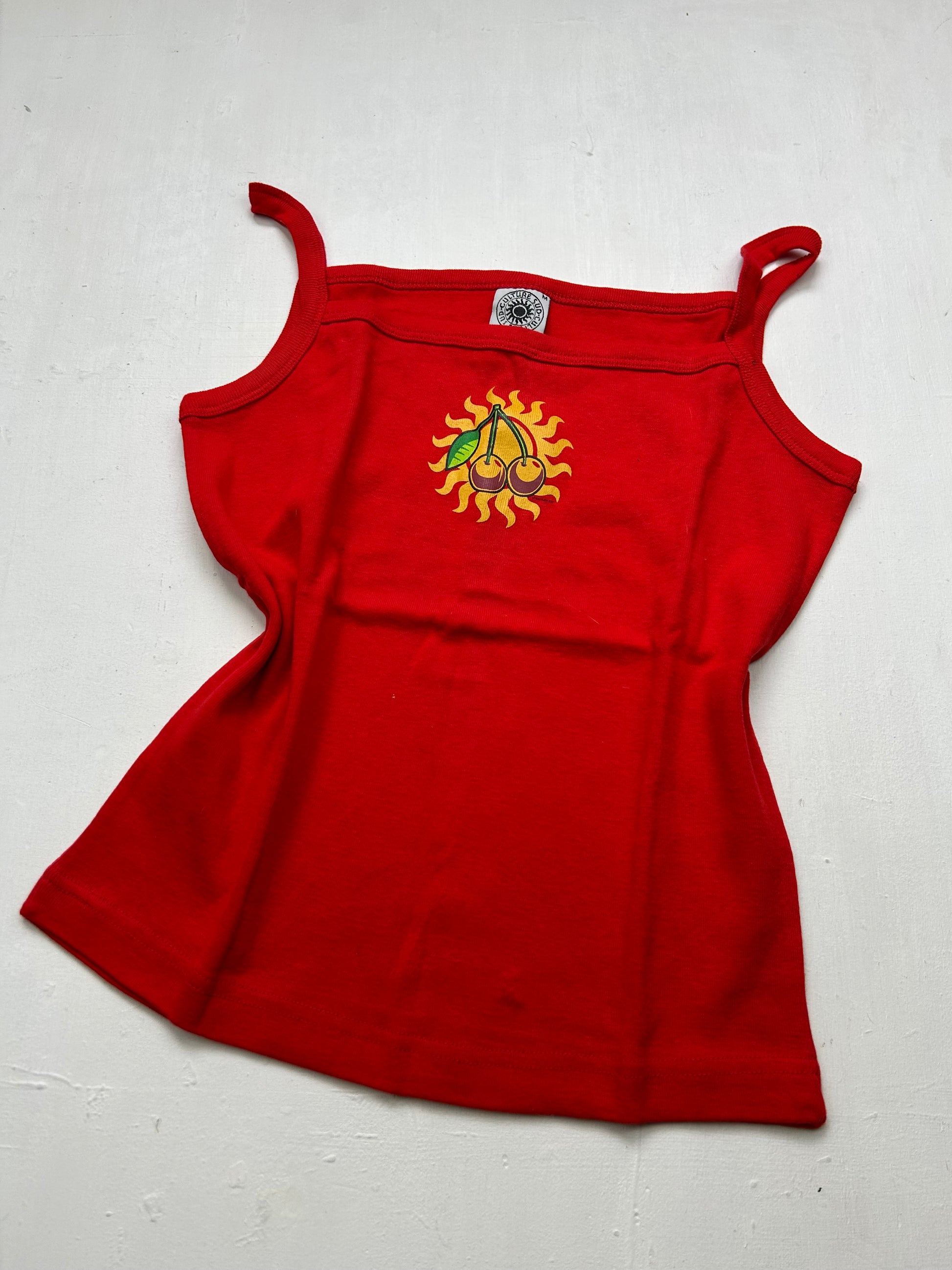 Cotton logo cami top (M)