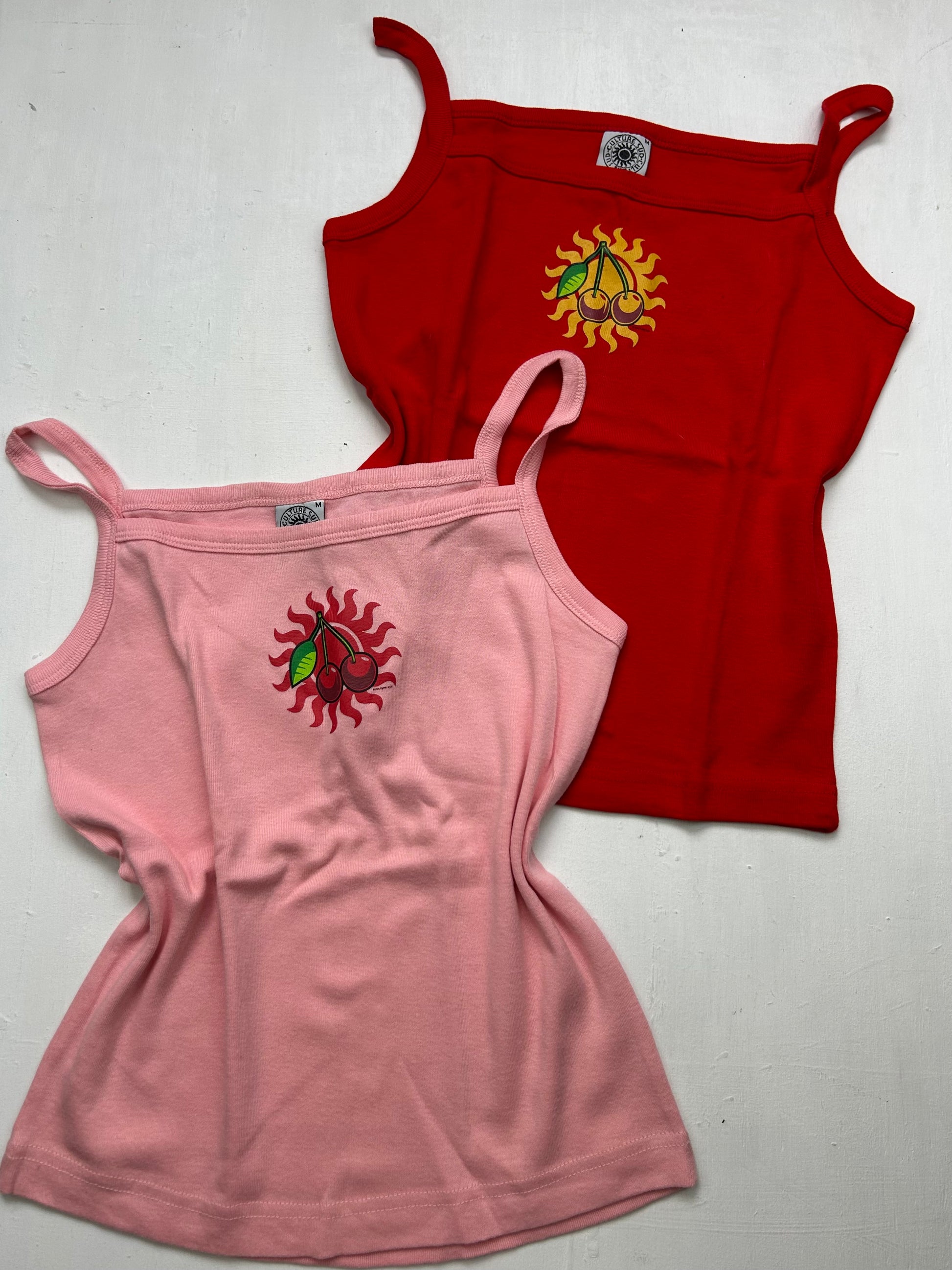 Cotton logo cami top (M)