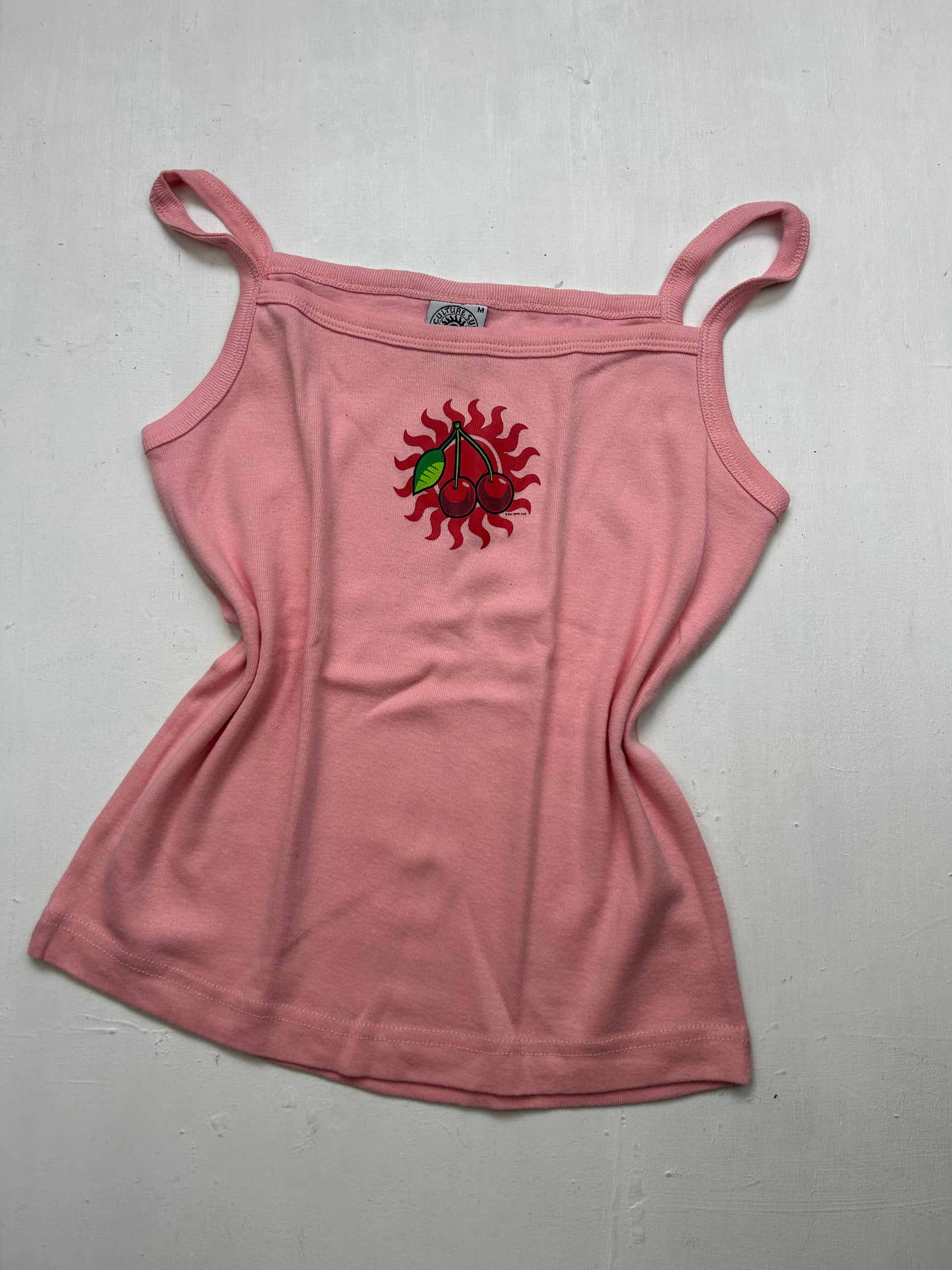 Cotton logo cami top (M)
