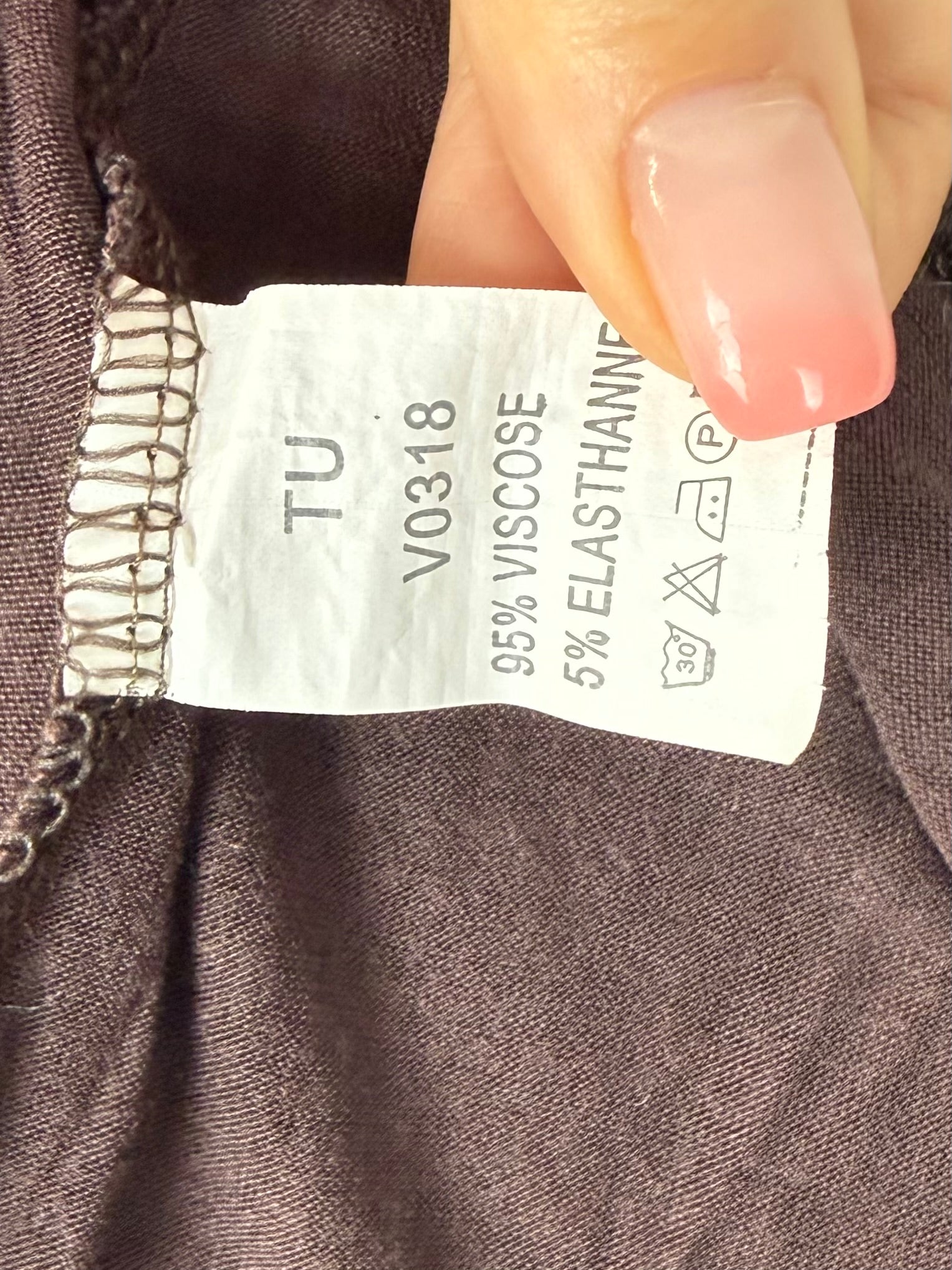 Brown leggings capri pants (S)