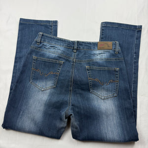 Blue low waist denim pants (S/M)