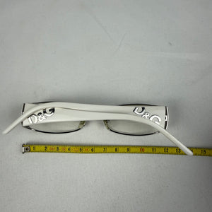 White silver logo office glasses (no prescription)