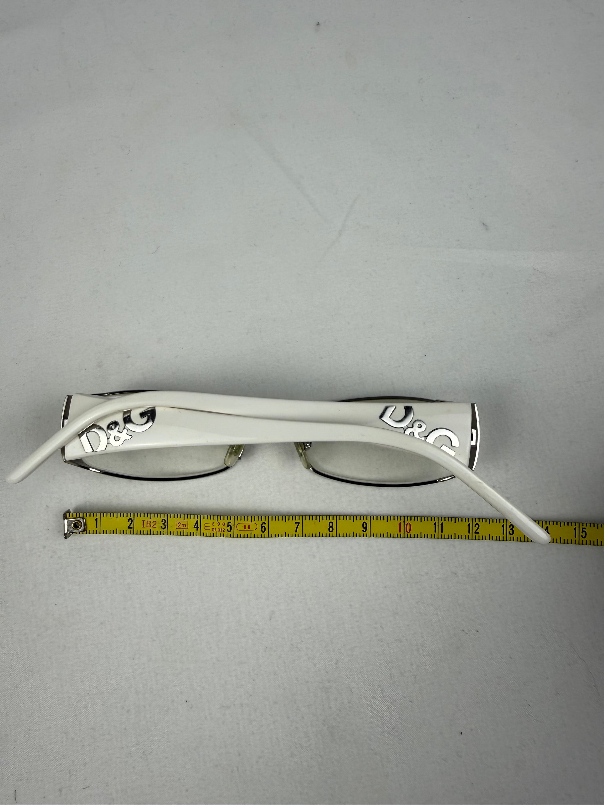 White silver logo office glasses (no prescription)