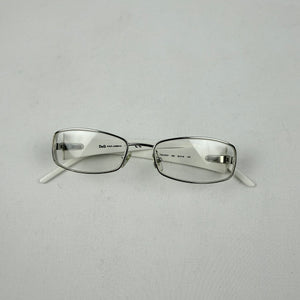 White silver logo office glasses (no prescription)