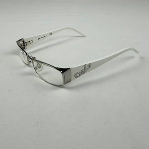 White silver logo office glasses (no prescription)
