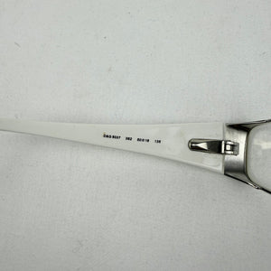 White silver logo office glasses (no prescription)