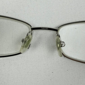 White silver logo office glasses (no prescription)