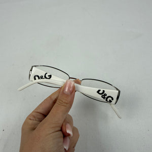 White silver logo office glasses (no prescription)