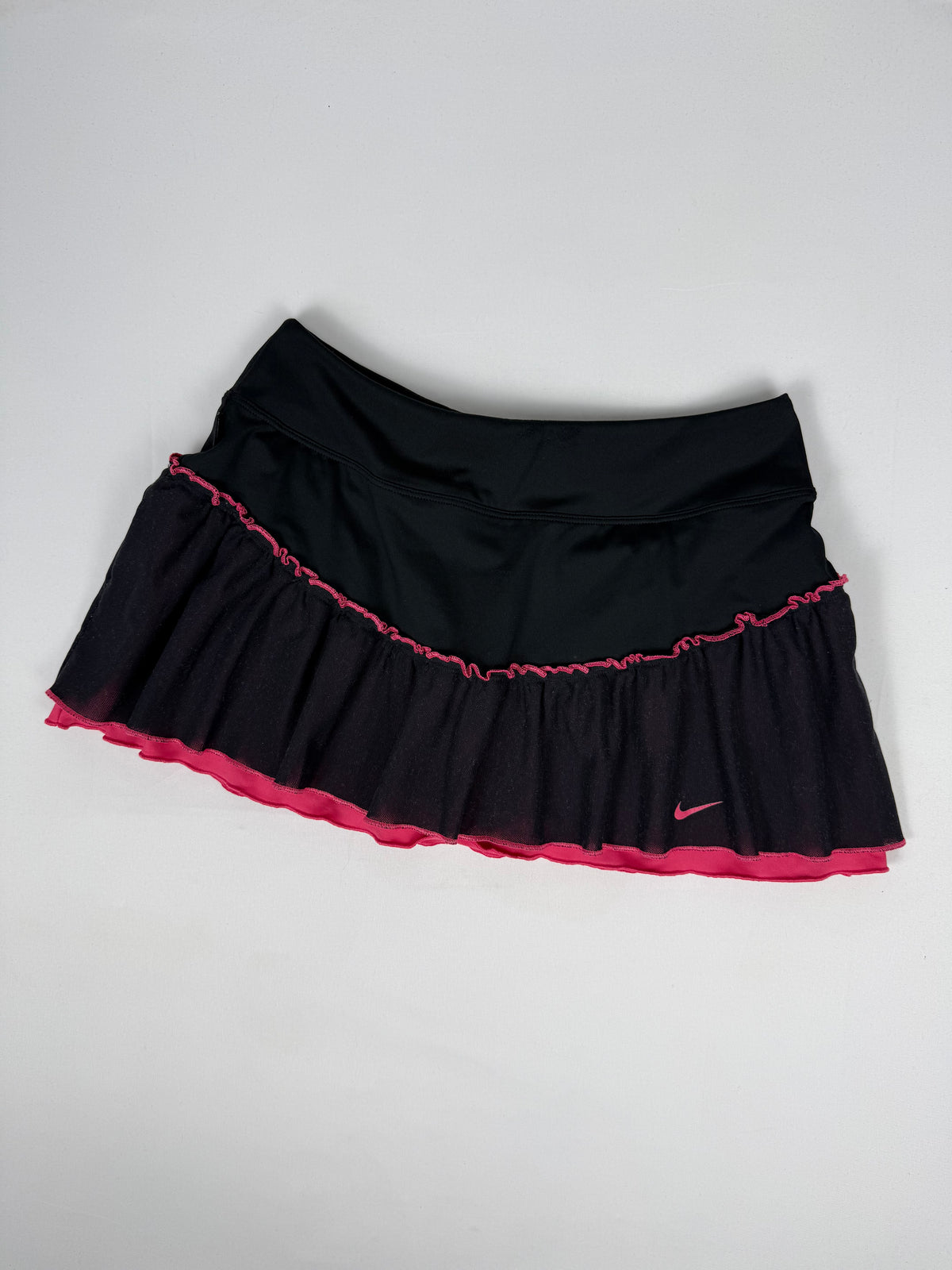 Black pleated mini skirt (S)