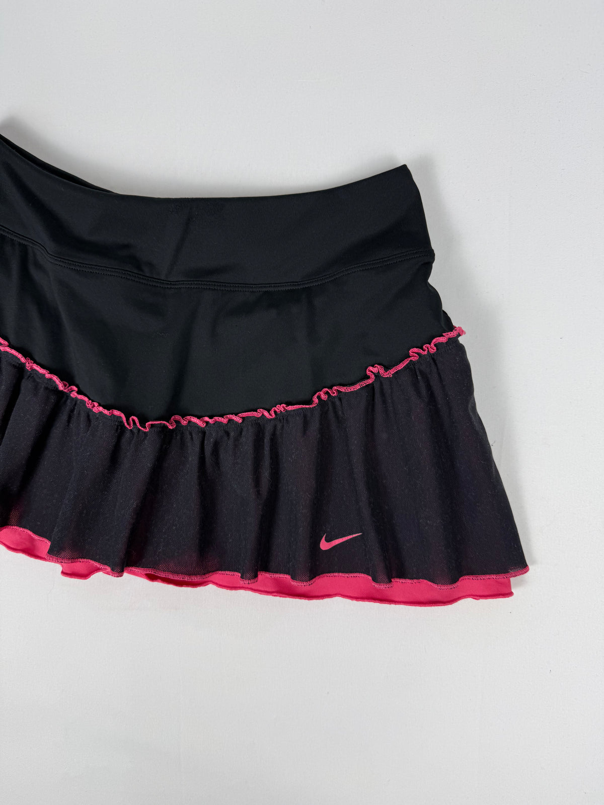 Black pleated mini skirt (S)