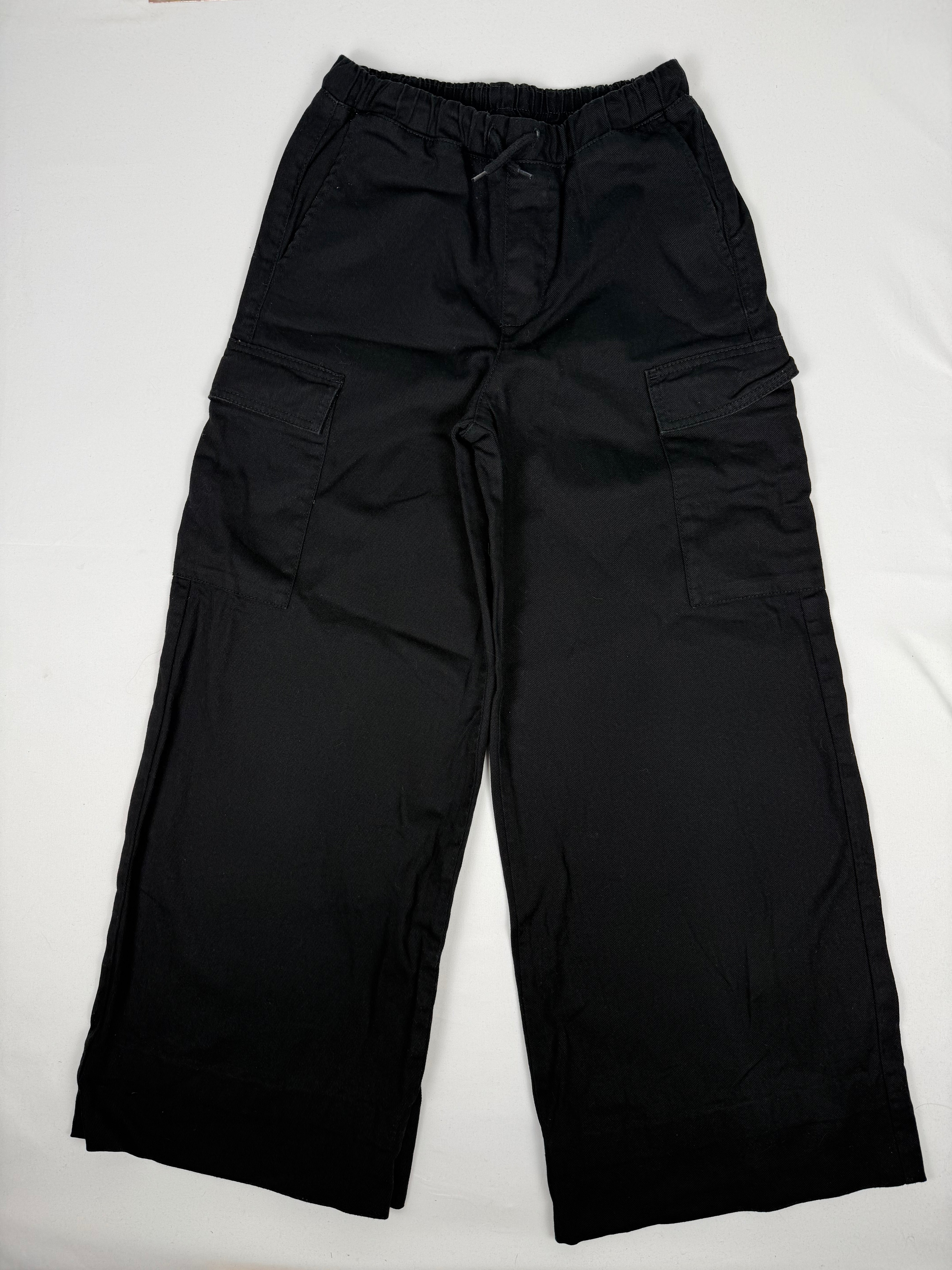 Black cargo baggy pants (XS)