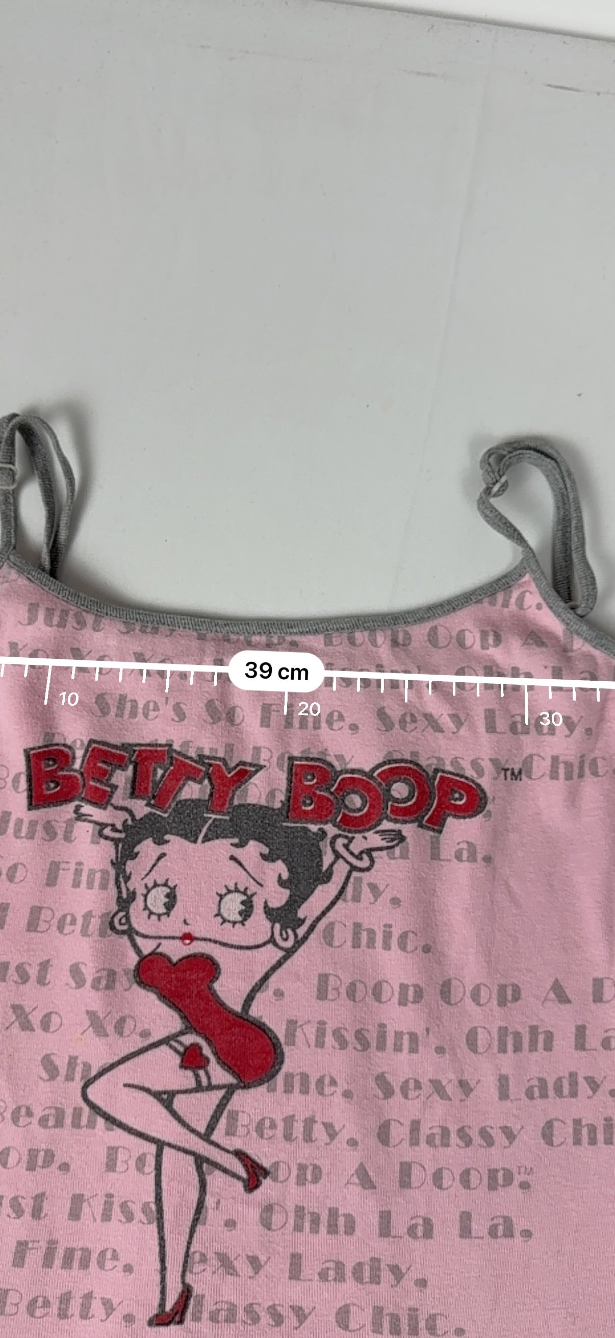 Grey 100% cotton cami top (M)