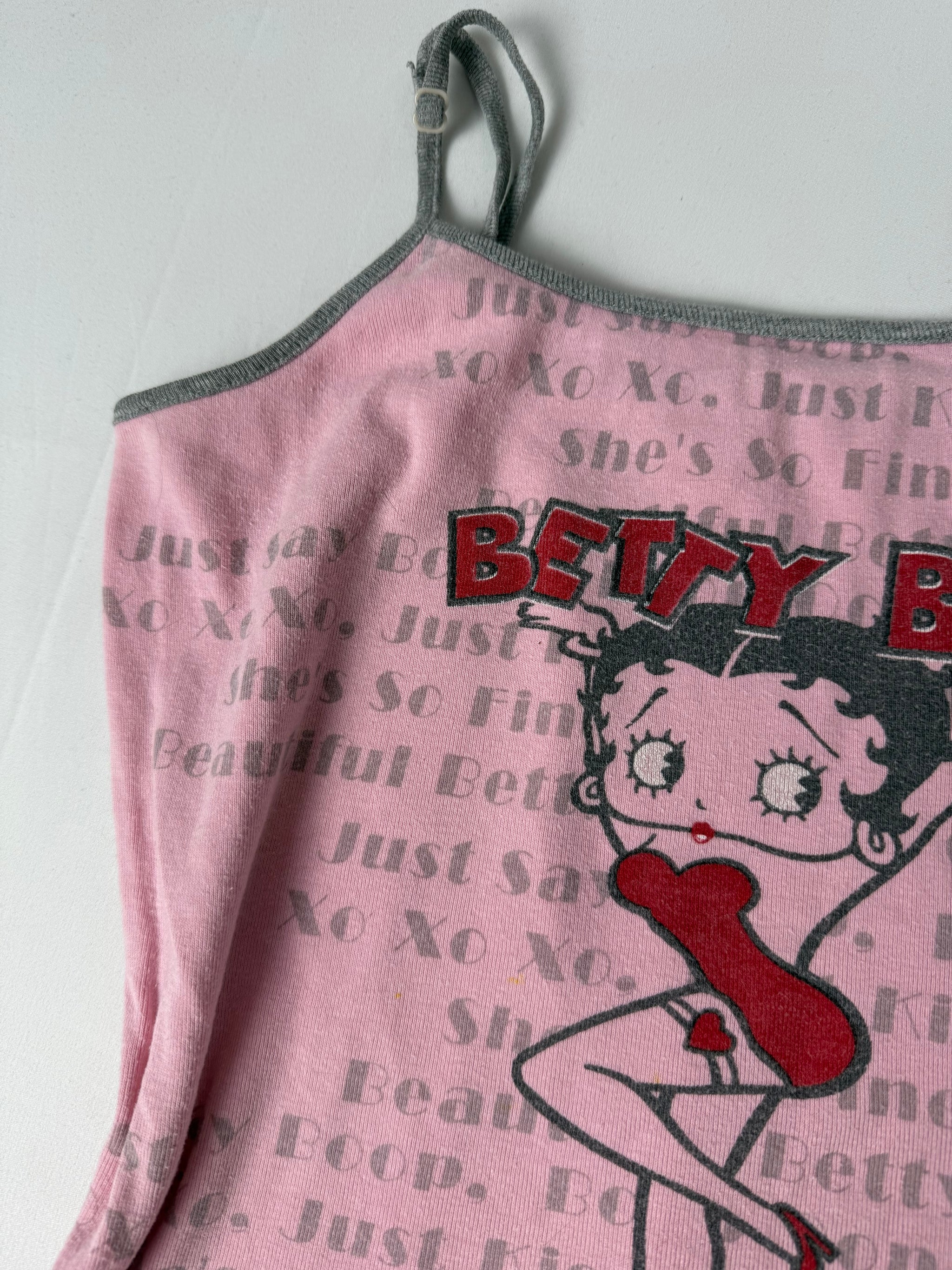 Grey 100% cotton cami top (M)