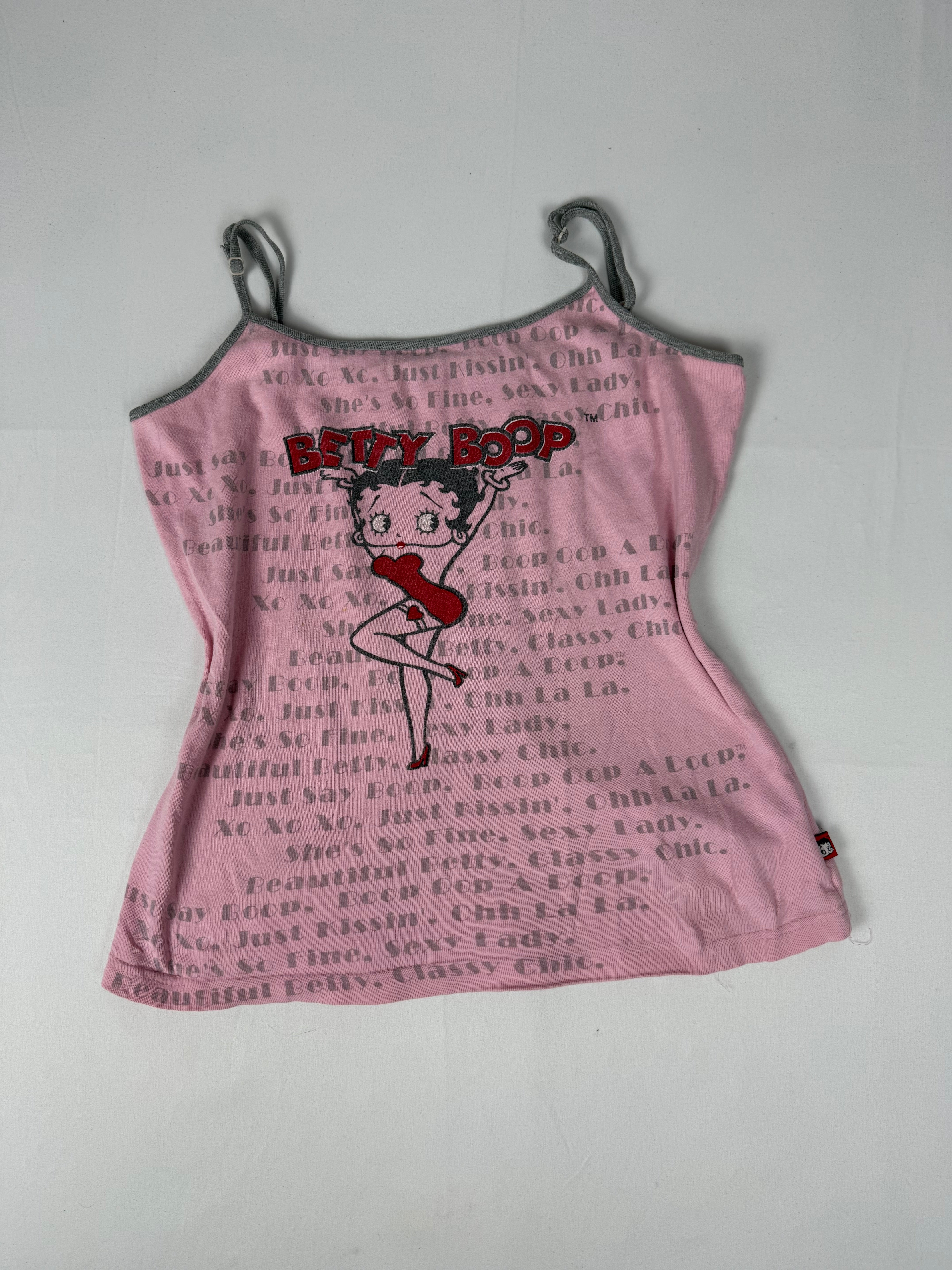 Grey 100% cotton cami top (M)