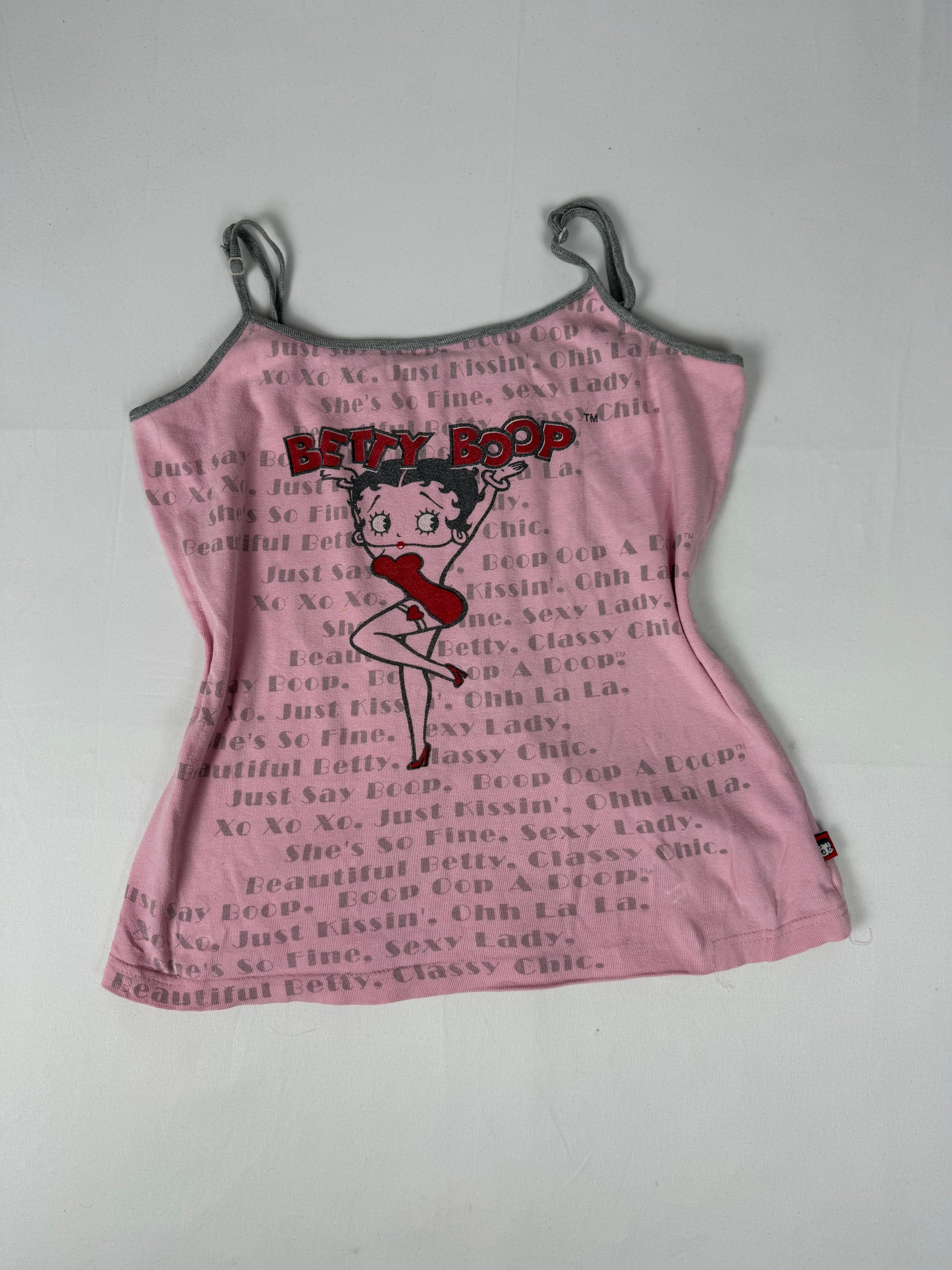 Grey 100% cotton cami top (M)