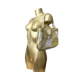 Cream buckle belt handbag (30x21cm)