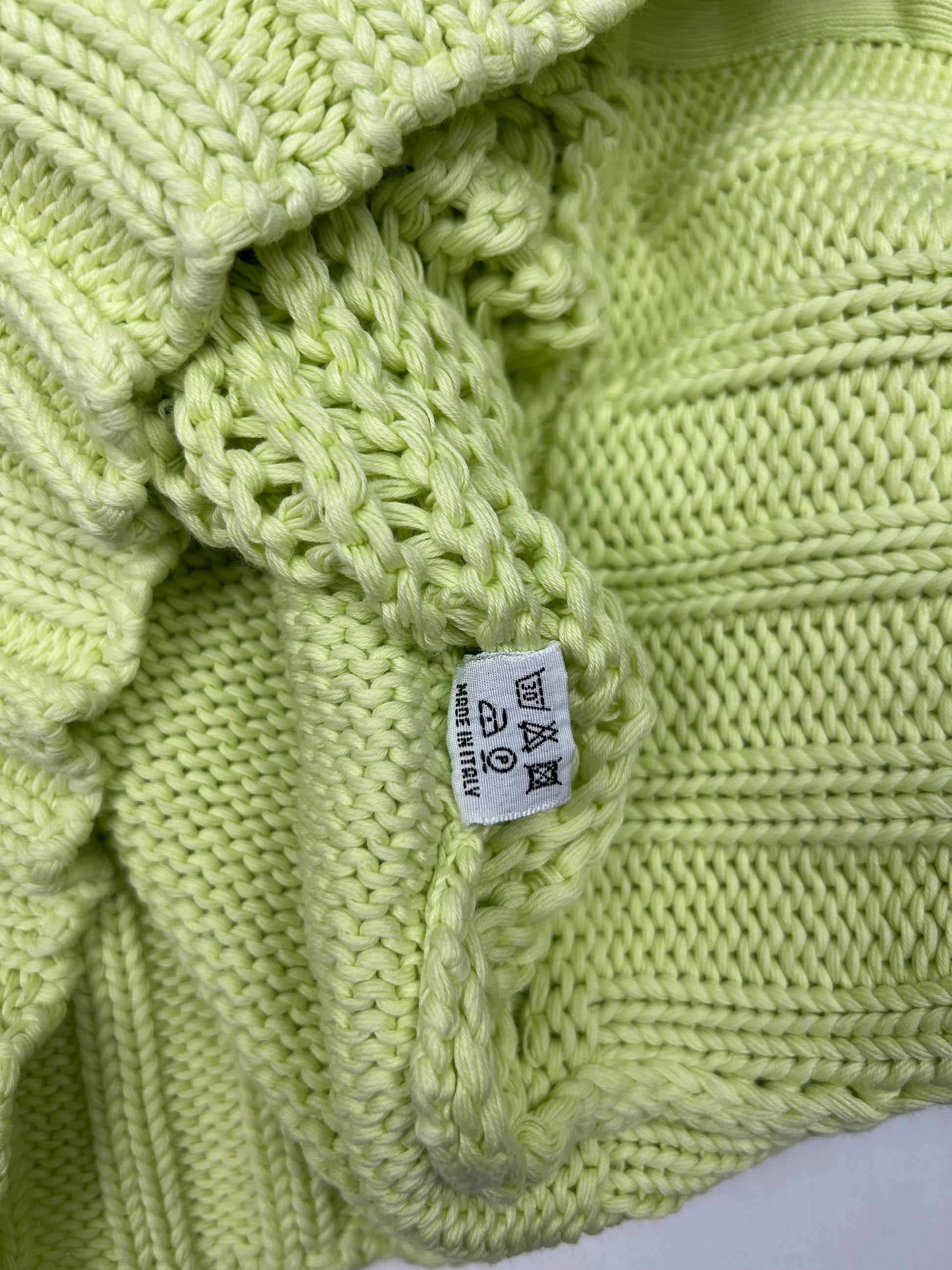 Green zip up cardigan jumper (S/M)