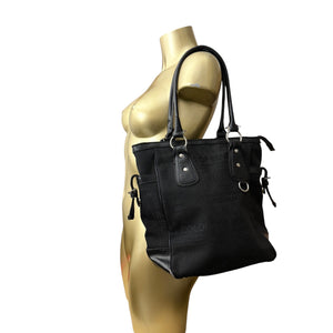 Black monogram shoulder bag (34x29cm)