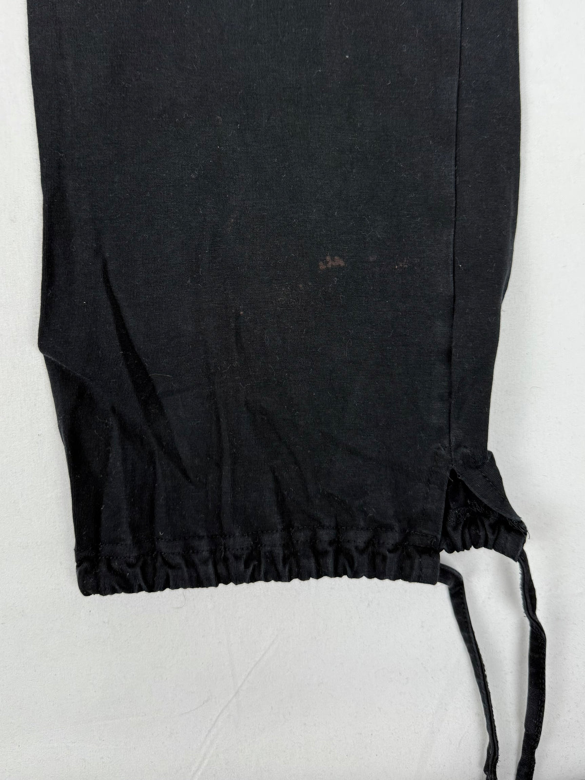 Black ultra low rise activewear pants (S)
