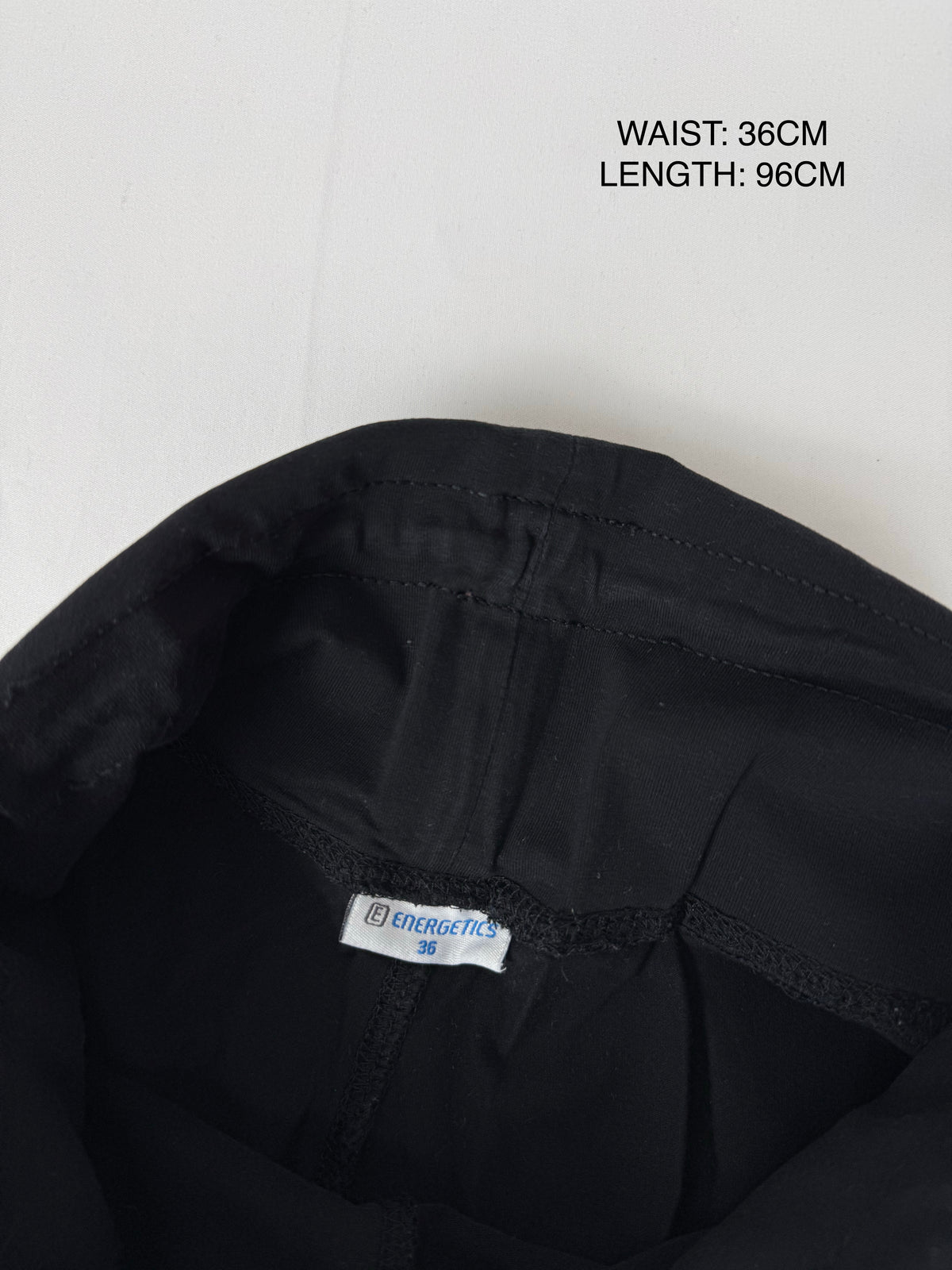 Black ultra low rise activewear pants (S)