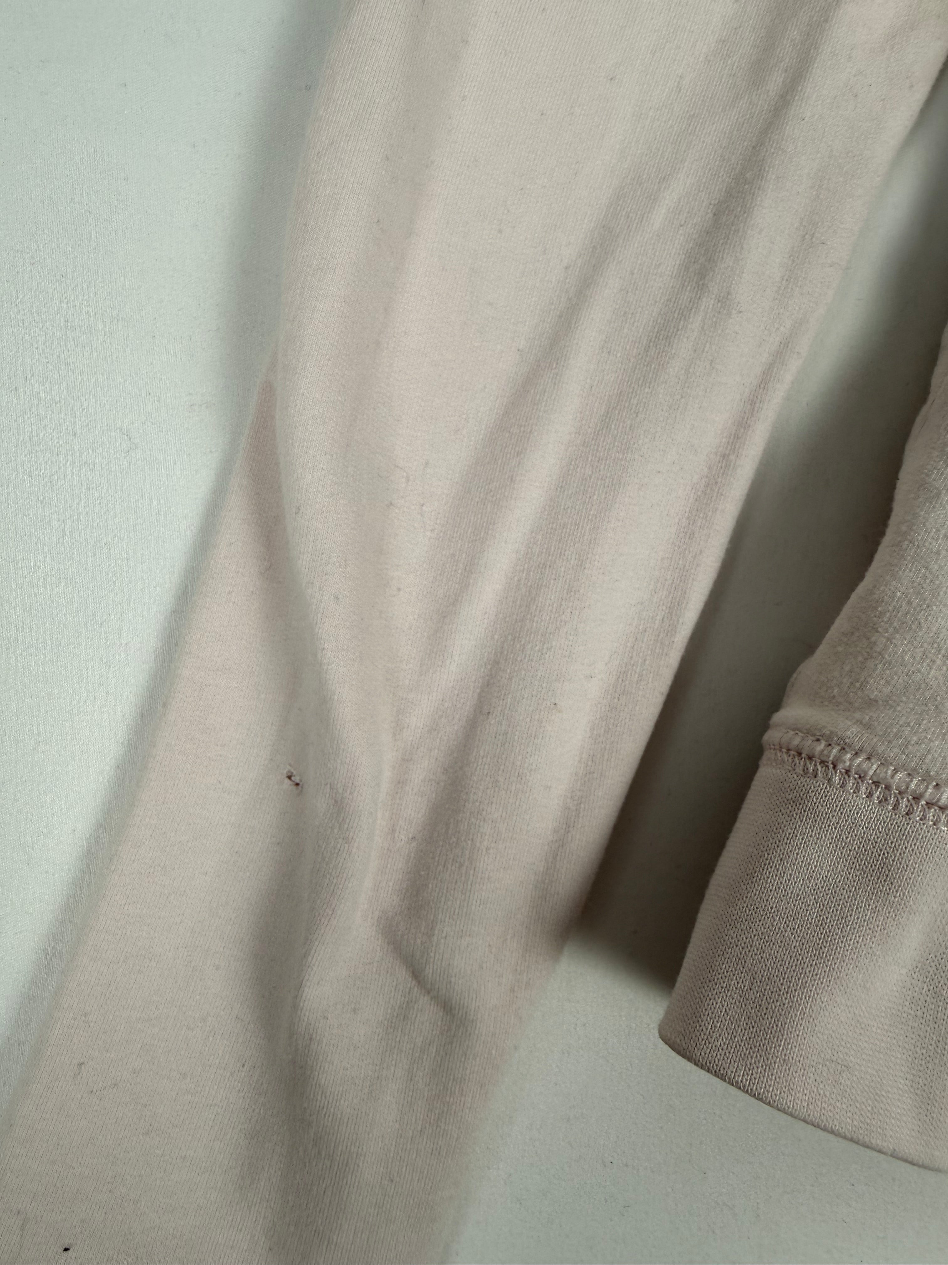 Baby pink cotton zip up hoodie (S)