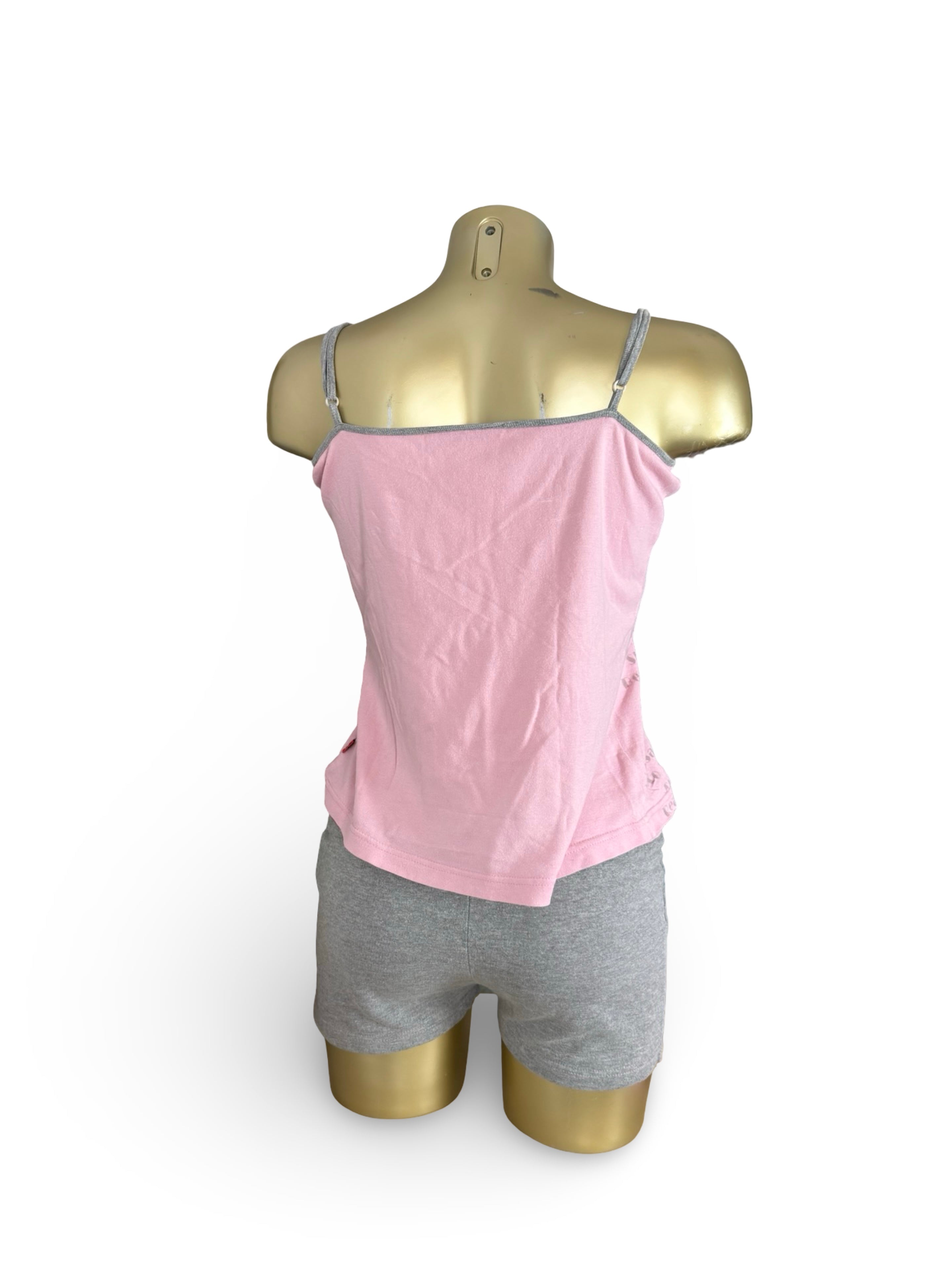 Grey 100% cotton cami top (M)