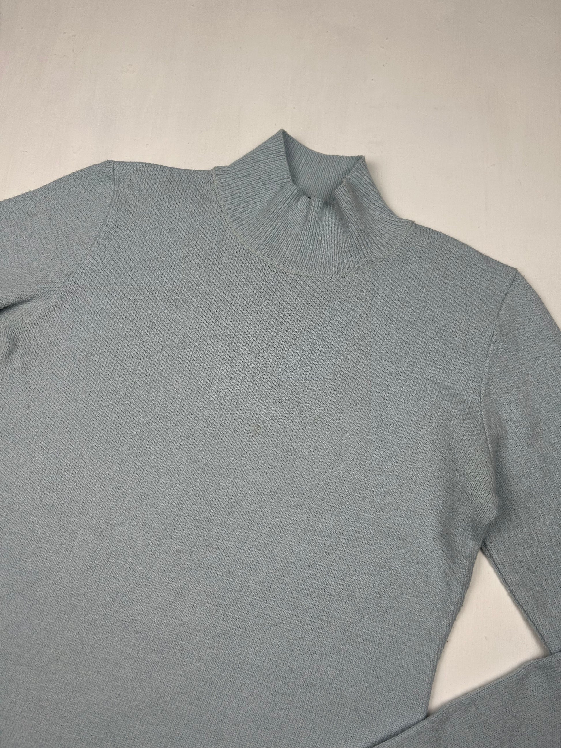 Baby blue high neck jumper (S)