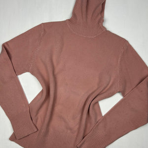 Pink turtleneck jumper (M)