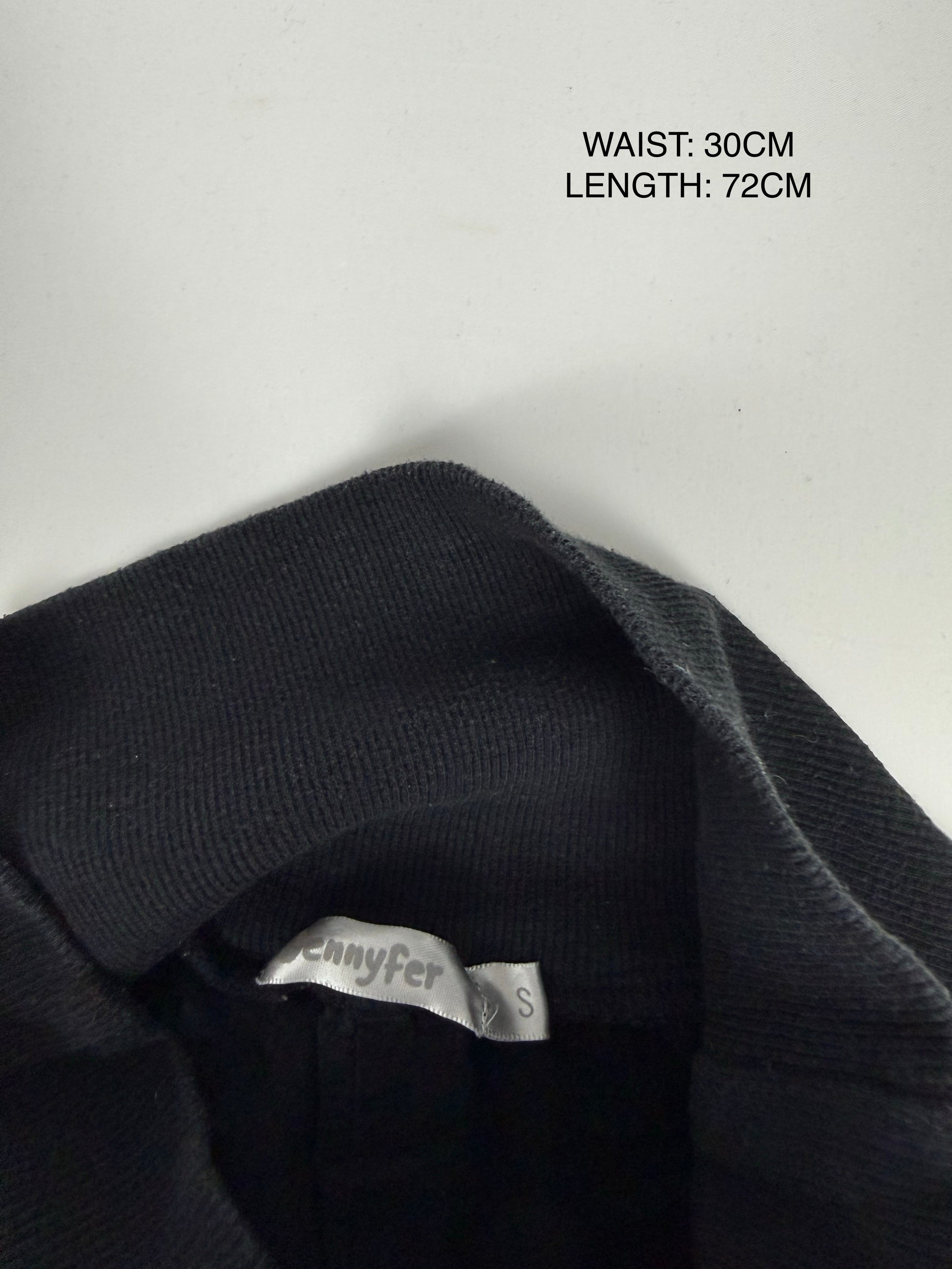 Black cotton sirwal capri pants (S)
