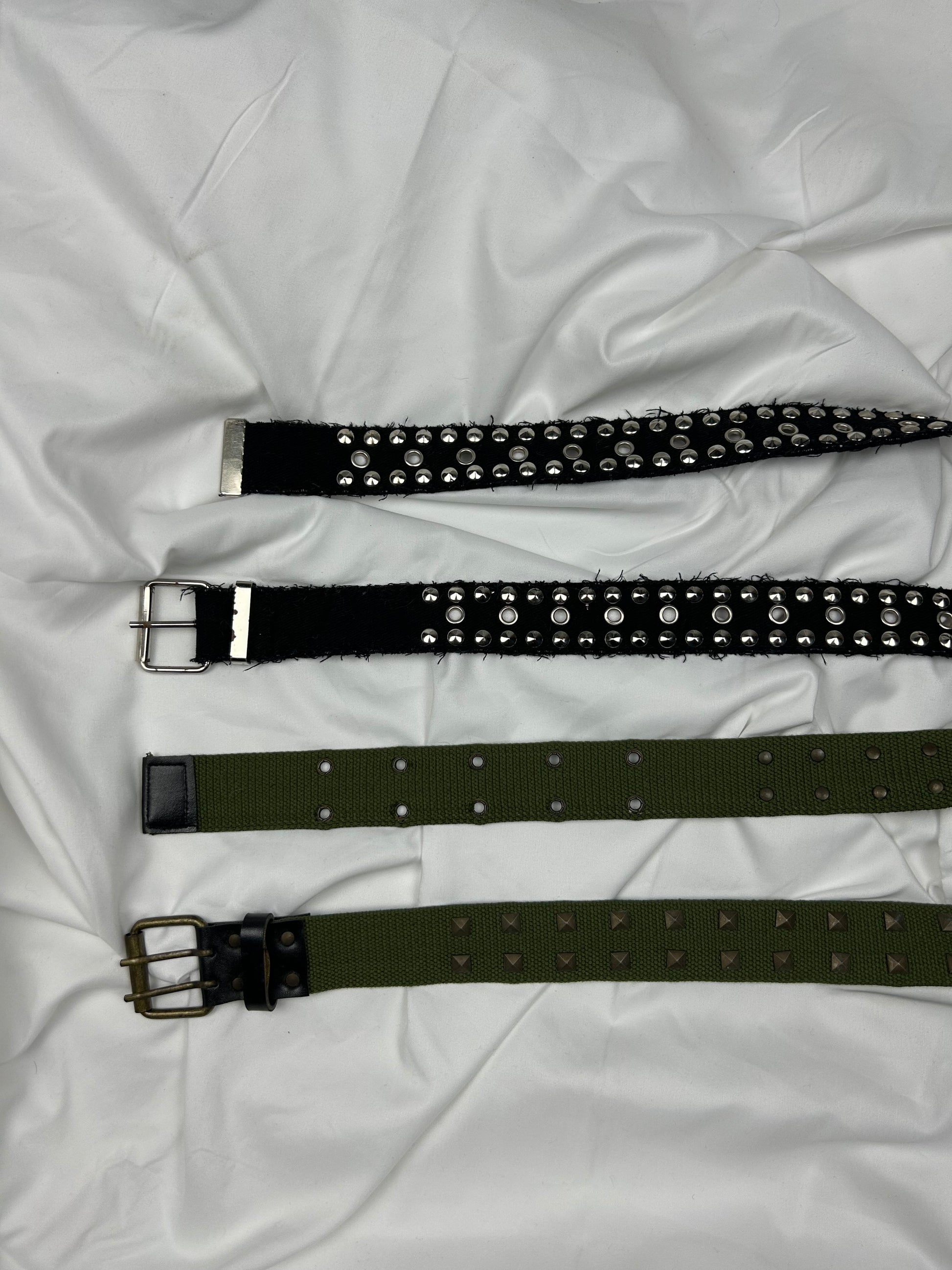 Cotton utility clouted adjustable belt