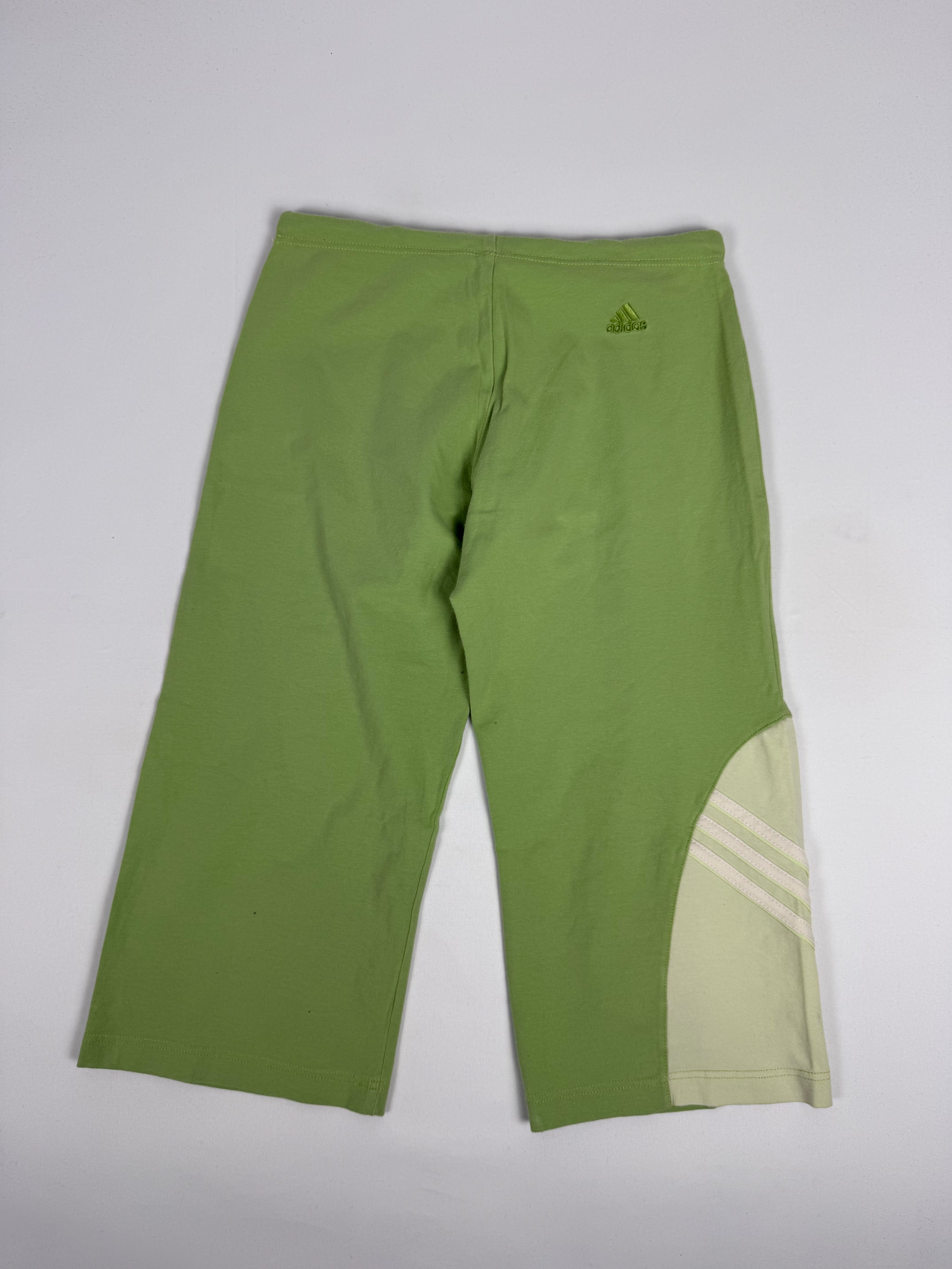 Green low rise activewear capri pants (S)